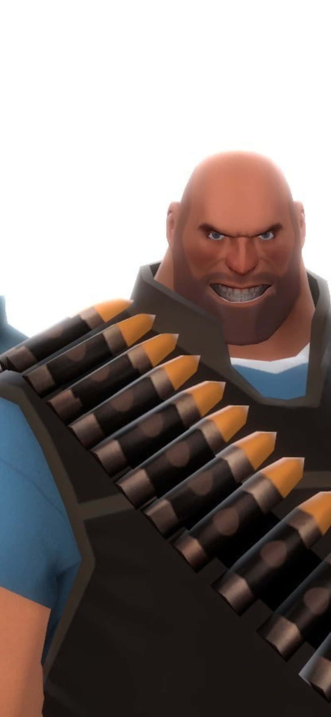 พื้นหลัง iPhone XS Team Fortress 2 Heavy แนวมินิมอล วอลเปเปอร์