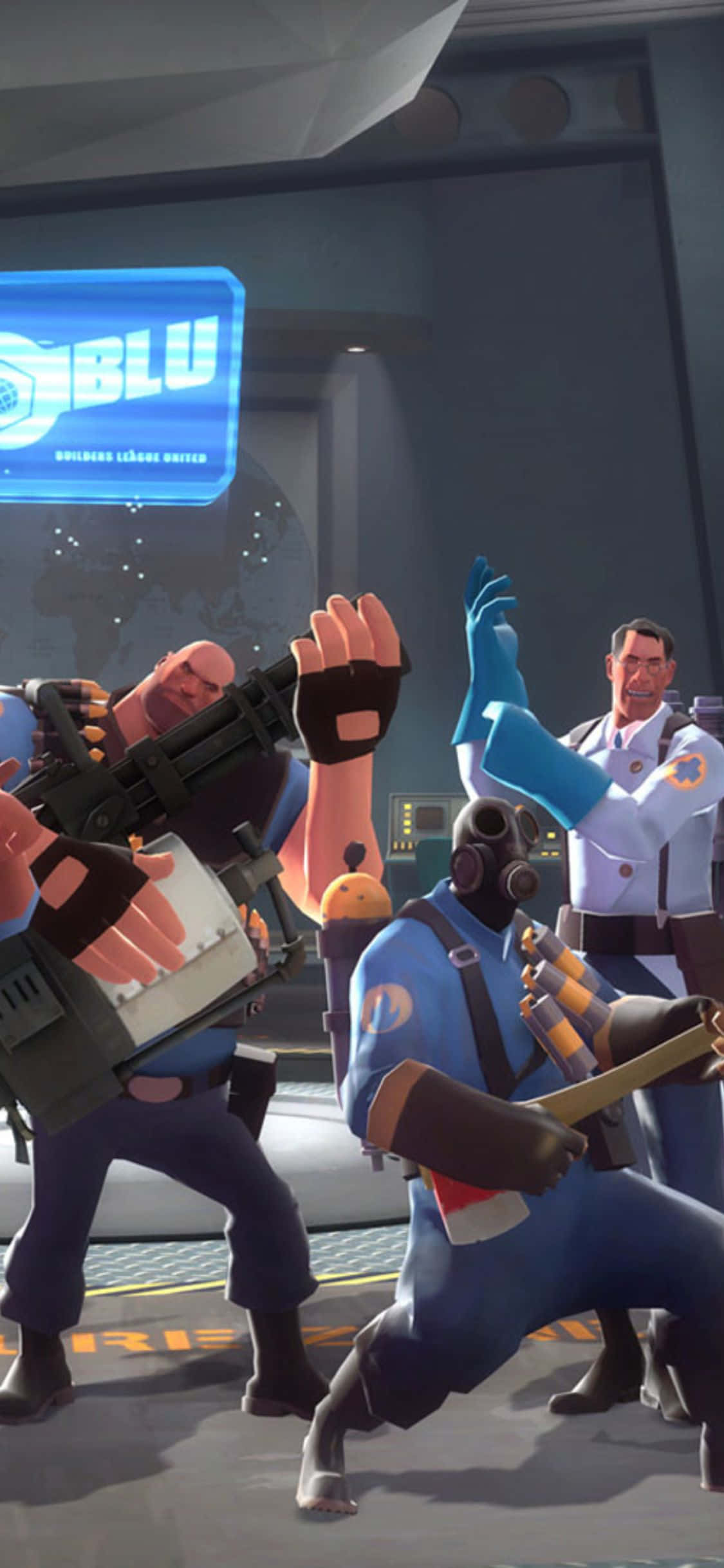 พื้นหลังตลก iPhone XS Team Fortress 2 วอลเปเปอร์