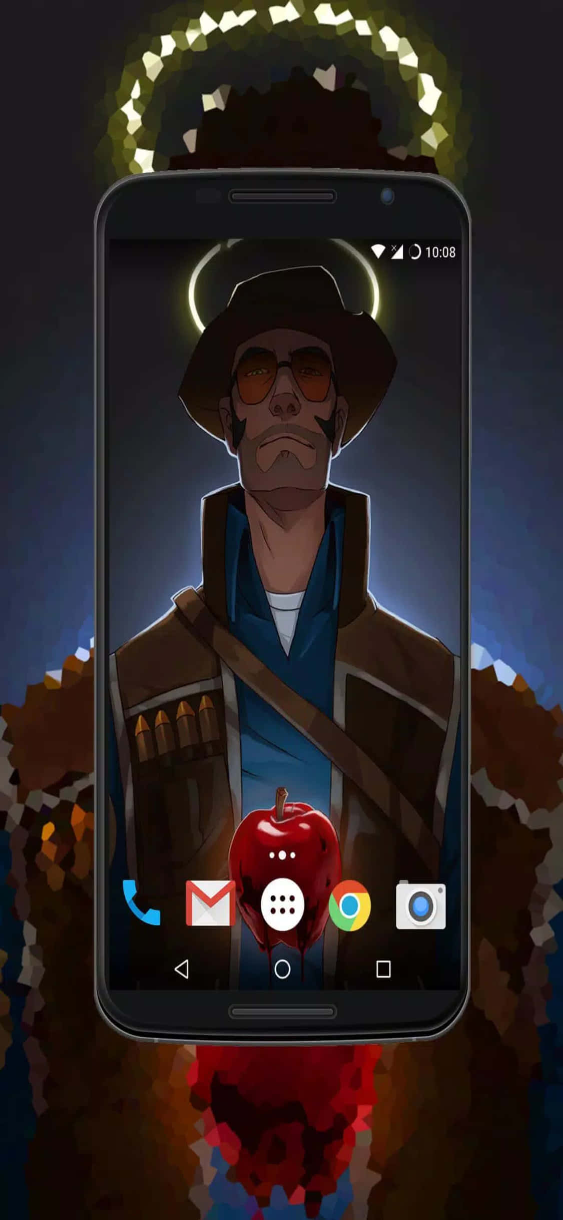 พื้นหลัง iPhone Xs TF2 หน้าจอ Android พร้อมมือปืน วอลเปเปอร์