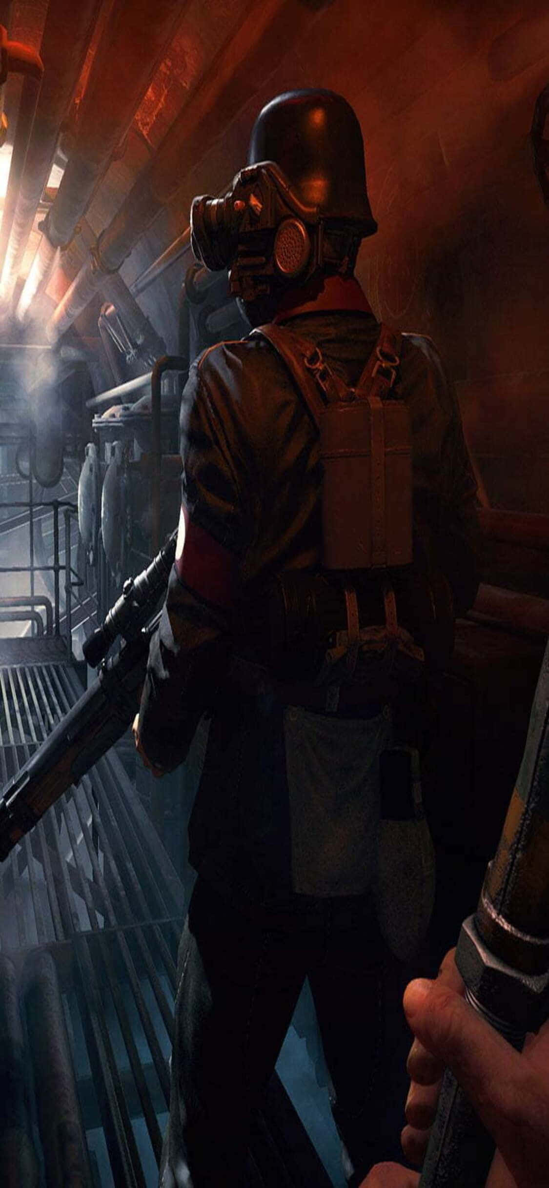 เพลิดเพลินกับ iPhone Xs ใหม่และเล่น Wolfenstein II: The New Colossus สุดคลาสสิกในความละเอียดสวยงาม วอลเปเปอร์