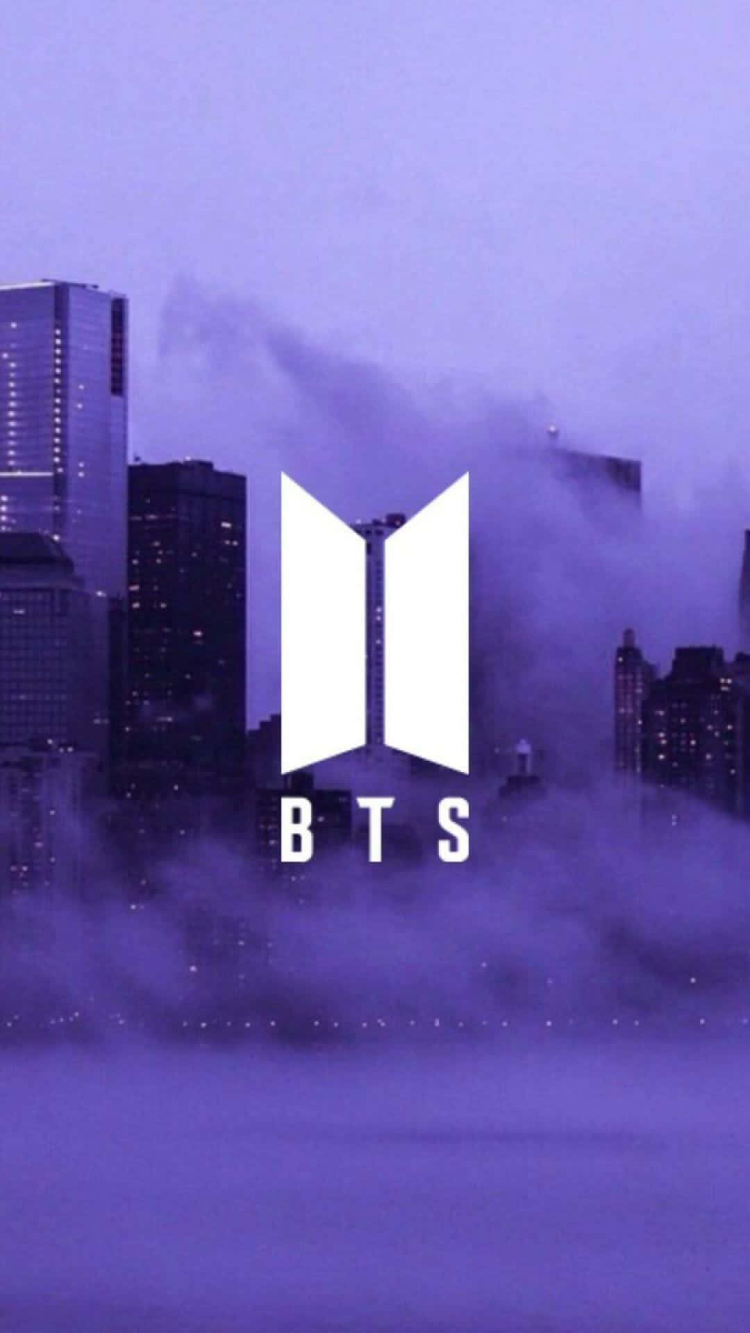 iPhone ลาเวนเดอร์สวยงาม โลโก้ BTS วอลเปเปอร์