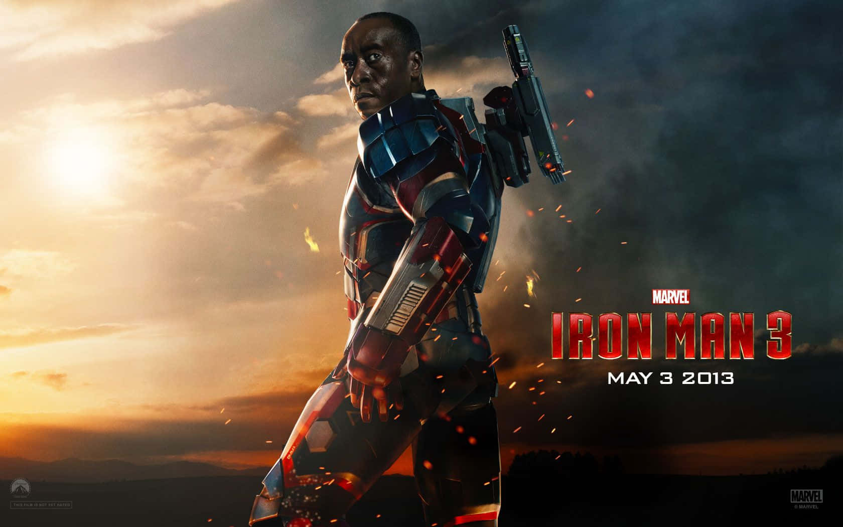 Iron Man 3 พันเอกเจมส์ โรดส์ วอลเปเปอร์