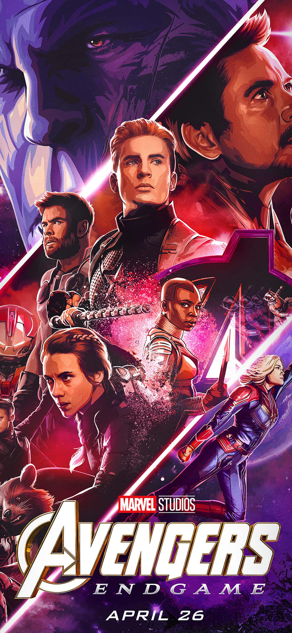ไอรอนแมน กัปตันอเมริกา และธอร์ รวมพลังใน Avengers Endgame วอลเปเปอร์