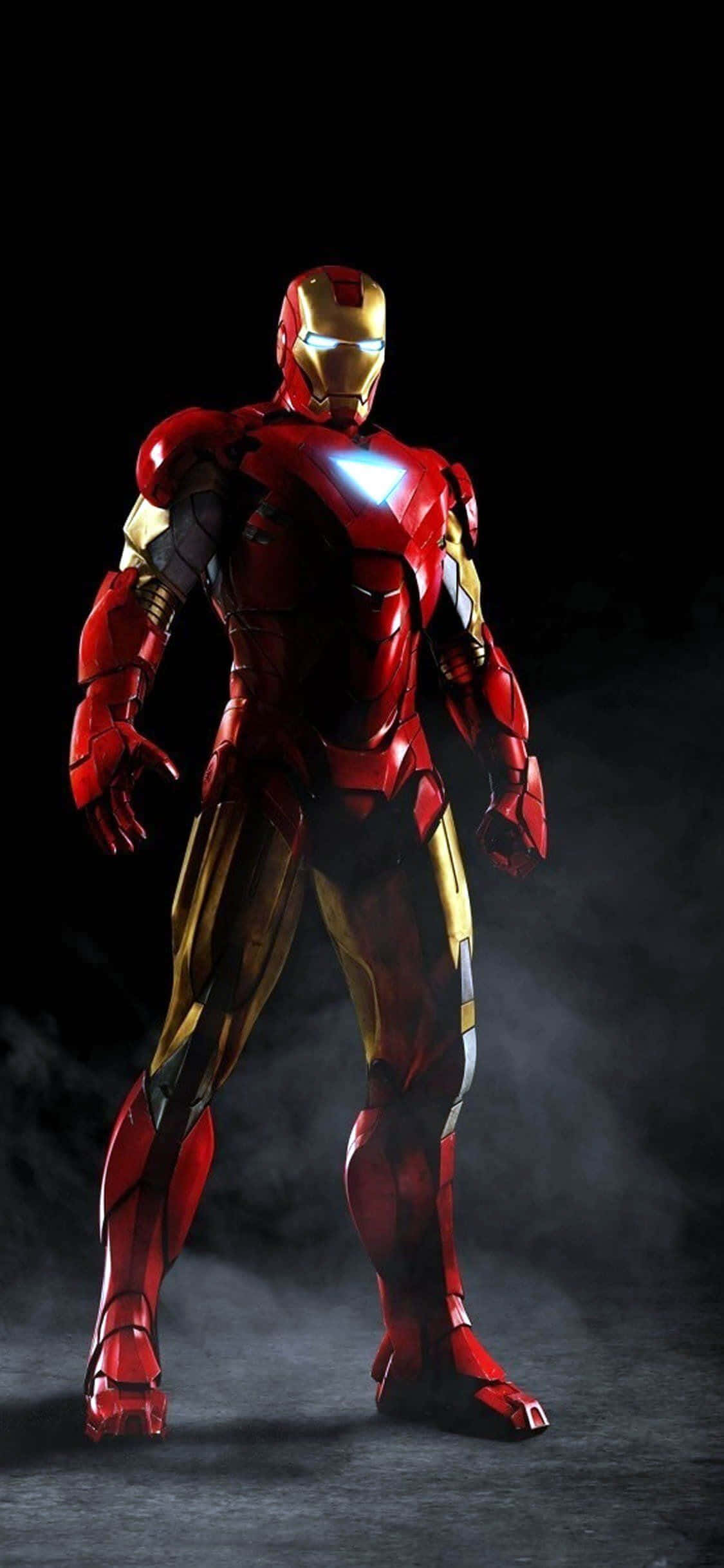 การผสมผสานที่สมบูรณ์แบบของสไตล์และฟังก์ชัน - Iron Man iPhone X วอลเปเปอร์
