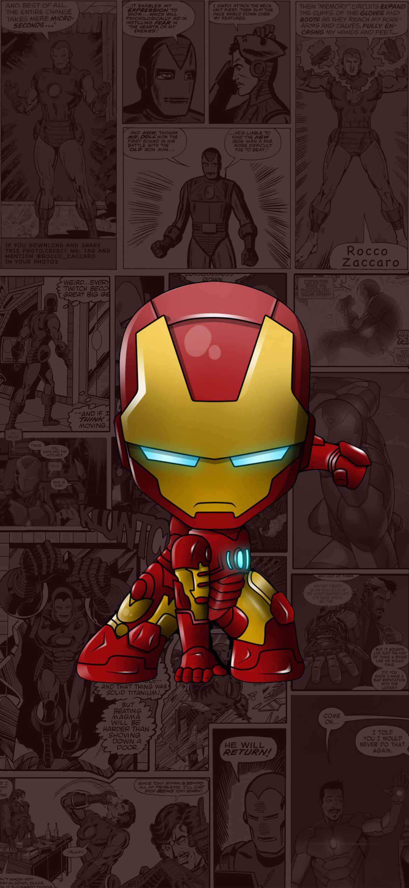 Iron Man จิ๋ว สำหรับ iPhone X วอลเปเปอร์