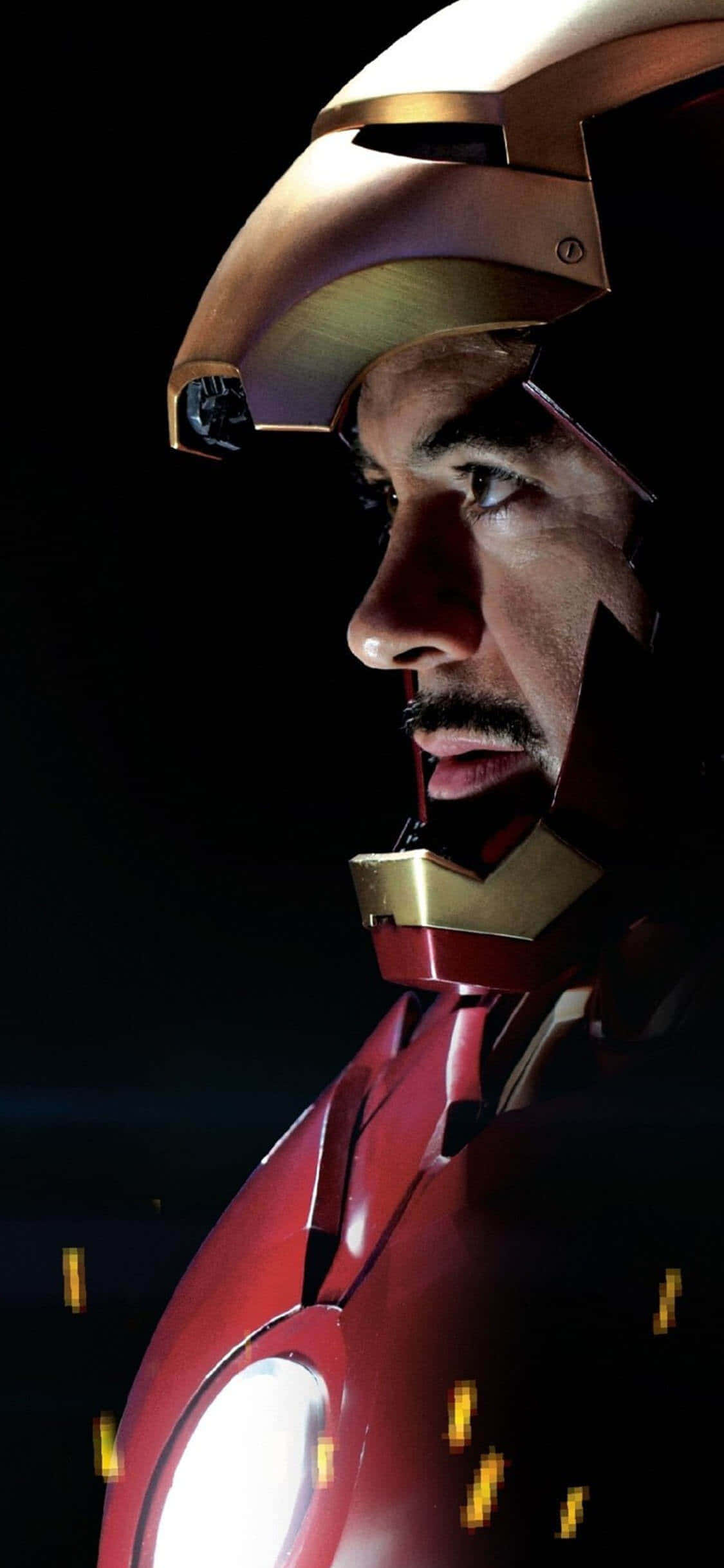 Iron Man Tony Stark สำหรับ iPhone X วอลเปเปอร์
