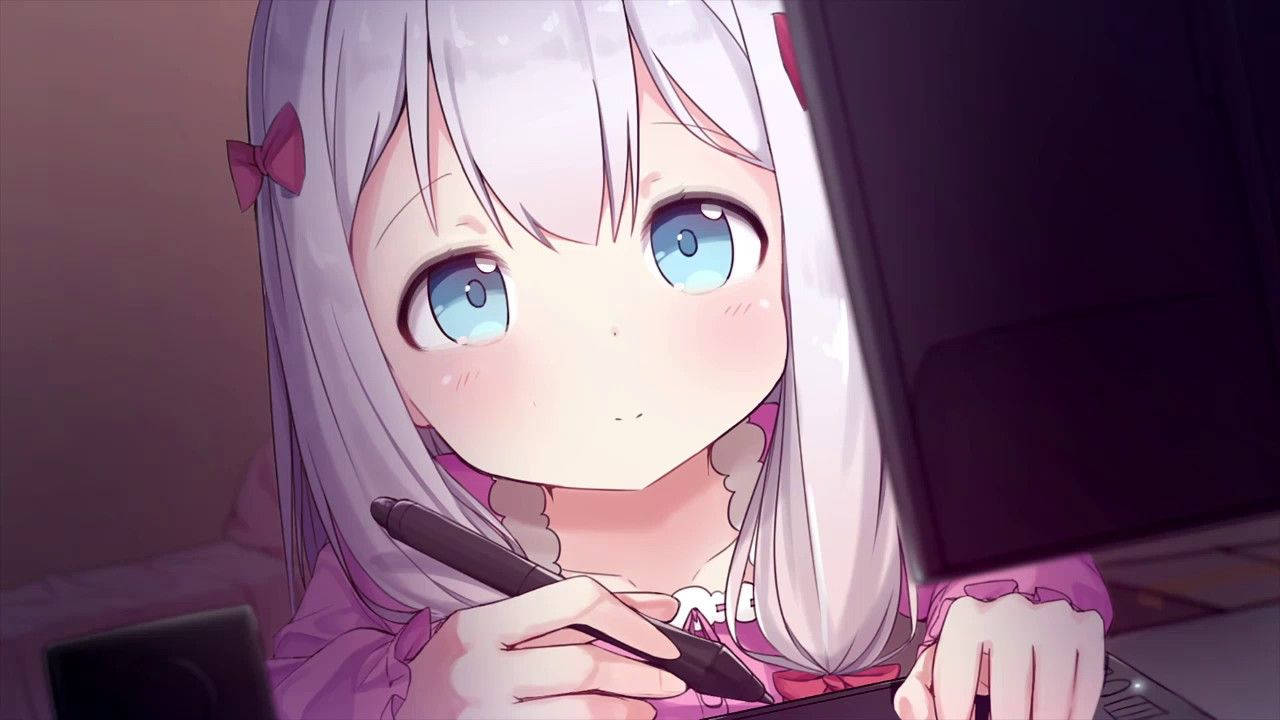 สาวอนิเมะ Izumi Sagiri วอลเปเปอร์