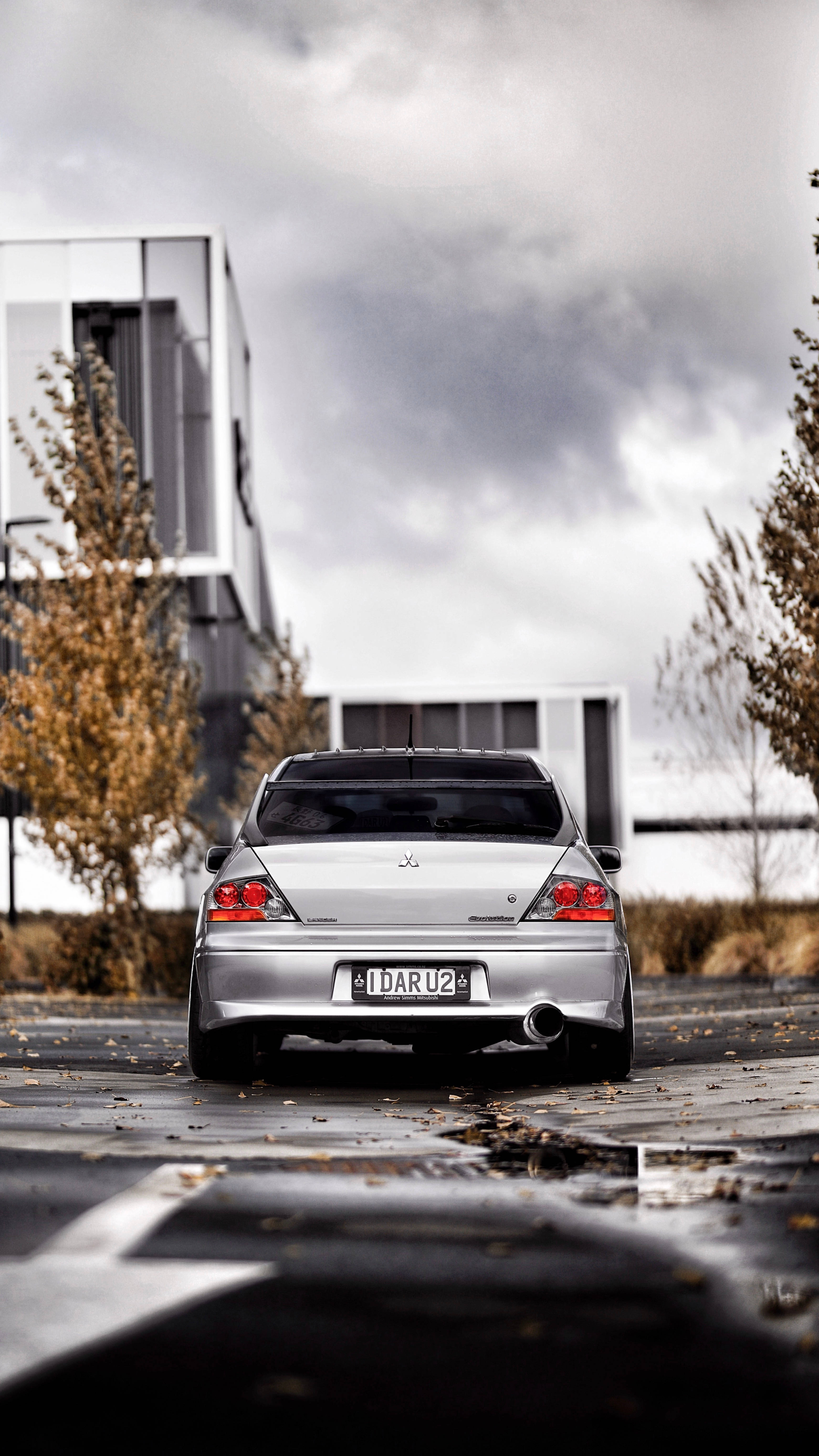 รถ JDM สีดำและฟ้าเขียวเปียกน้ำ วอลเปเปอร์