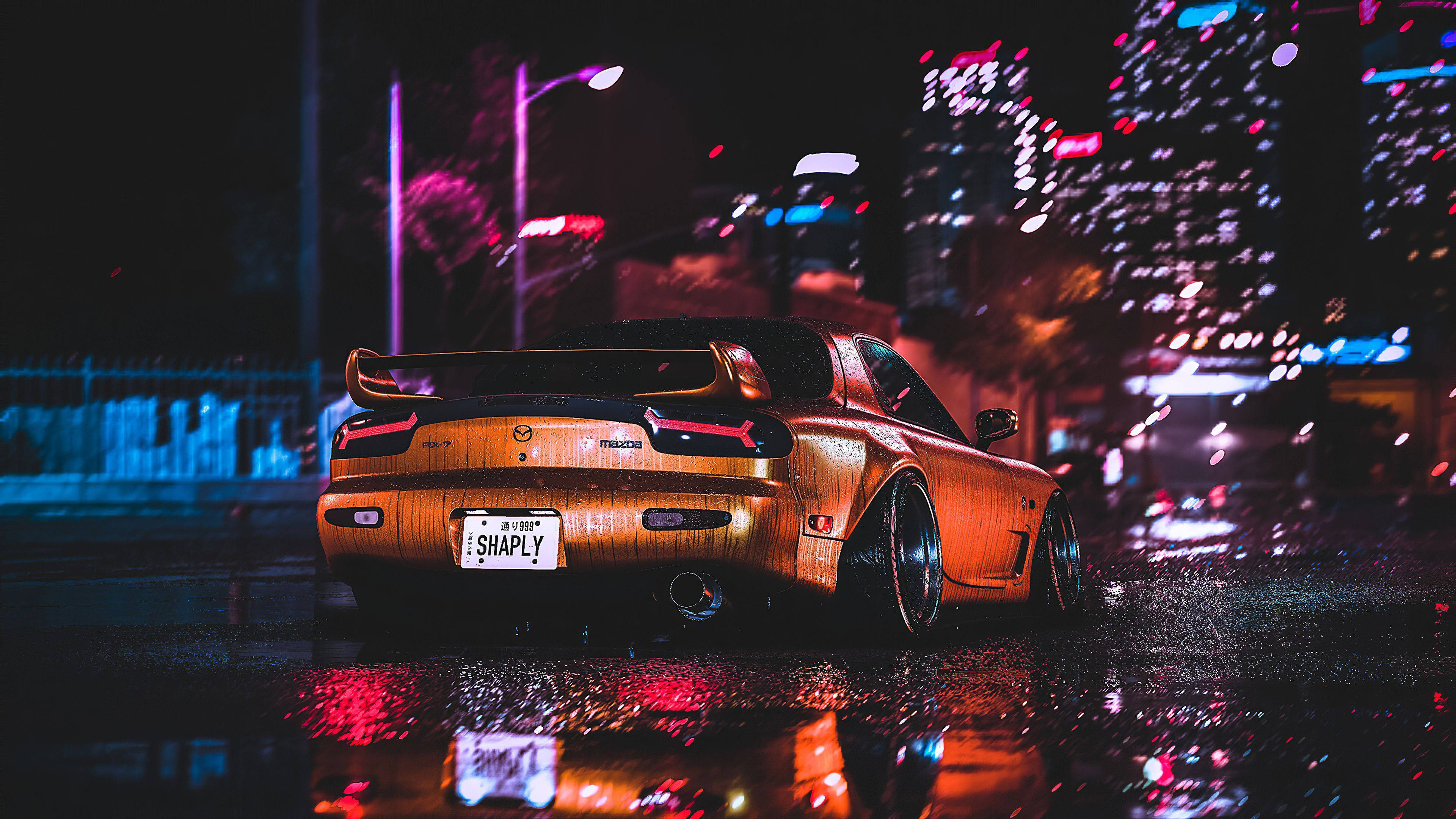สุนทรียศาสตร์ JDM Mazda RX-7 วอลเปเปอร์