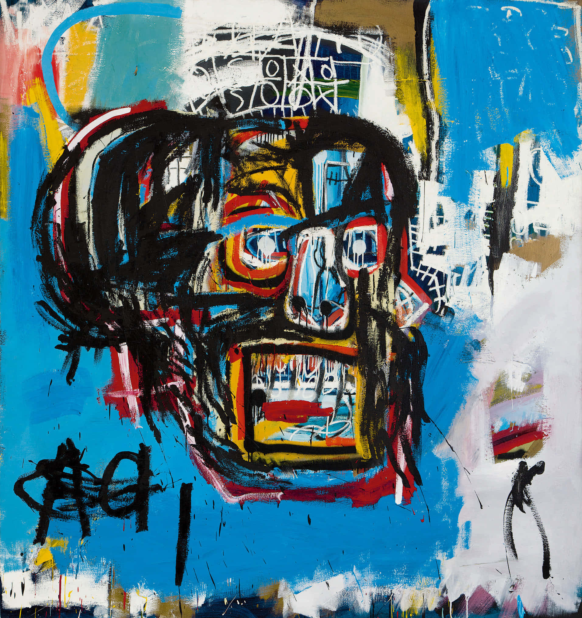ผลงานศิลปะสดใสไม่เหมือนใครของ Jean-Michel Basquiat วอลเปเปอร์