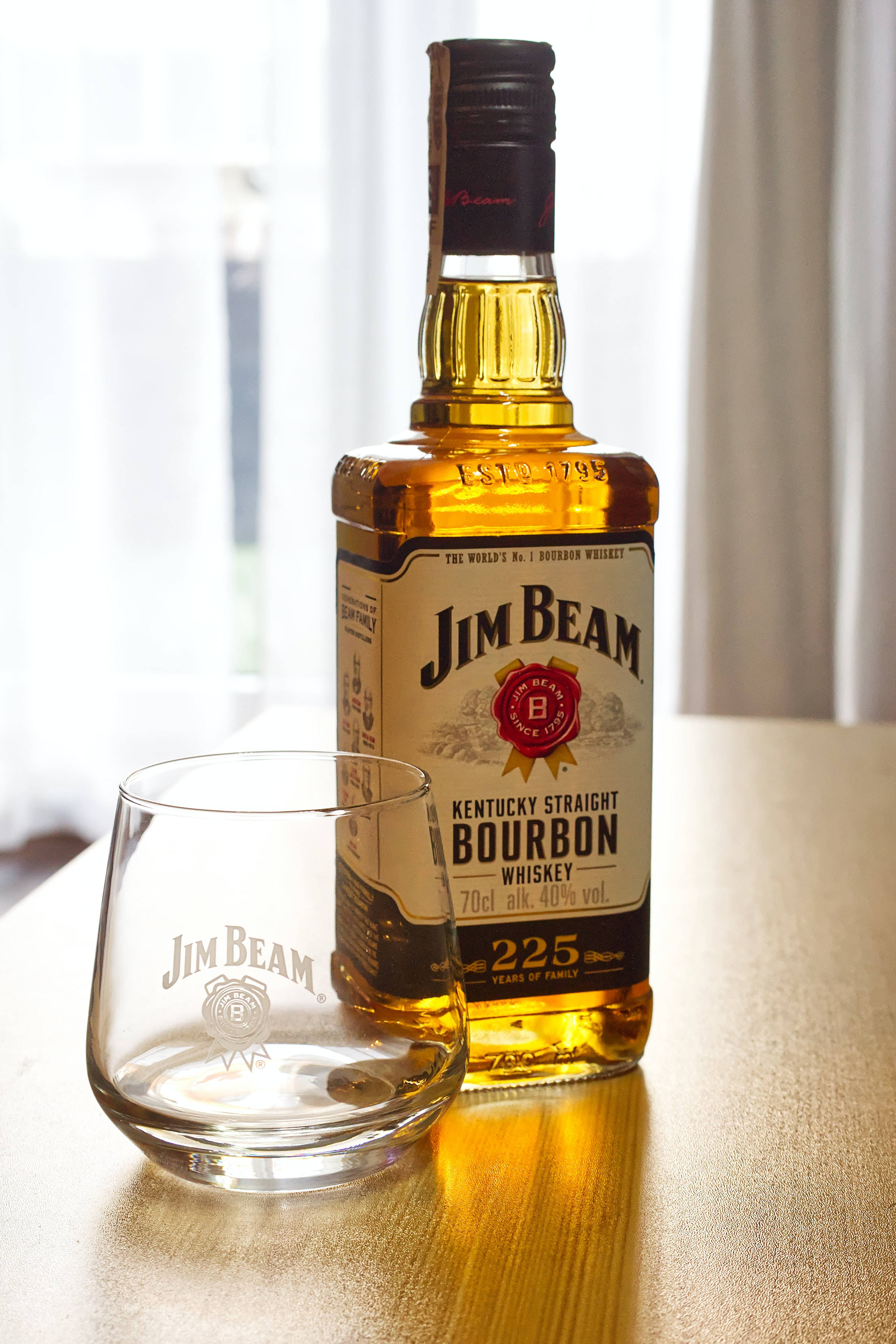 ข้าวสวยของวิสกี้ Jim Beam Bourbon วอลเปเปอร์