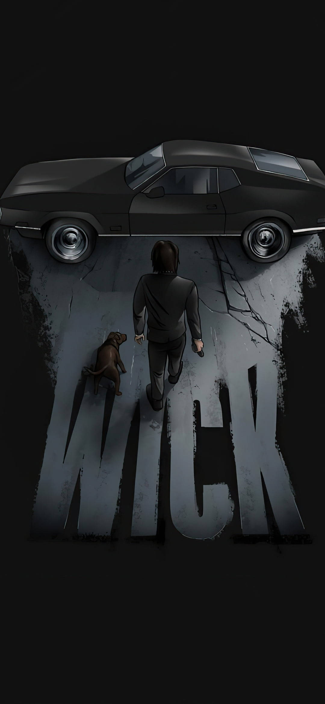 John Wick สีดำ AMOLED วอลเปเปอร์