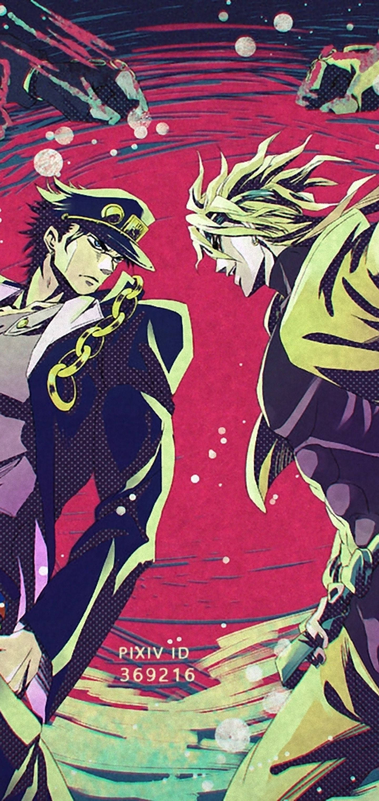 การต่อสู้อันยิ่งใหญ่ระหว่างโจทาโรและดิโอจาก Jojo's Bizarre Adventure วอลเปเปอร์