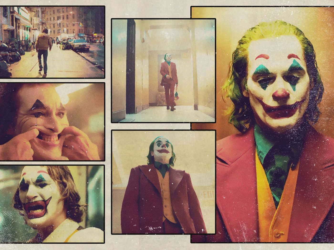 โฮควิน ฟีนิกซ์ รับบท อาร์เธอร์ ฟลีค ใน Joker วอลเปเปอร์
