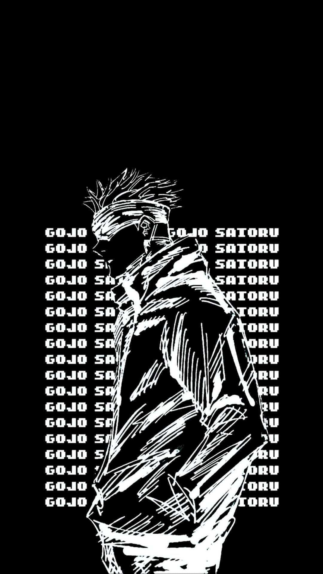 Jujutsu Kaisen โกโจ สุนทรียภาพมืดหม่นอนิเมะ วอลเปเปอร์