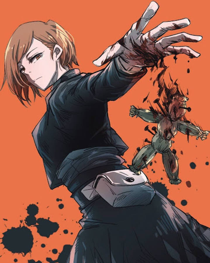 ตุ๊กตาฟางของโนบาระ คุงิซากิปรากฏใน Jujutsu Kaisen วอลเปเปอร์