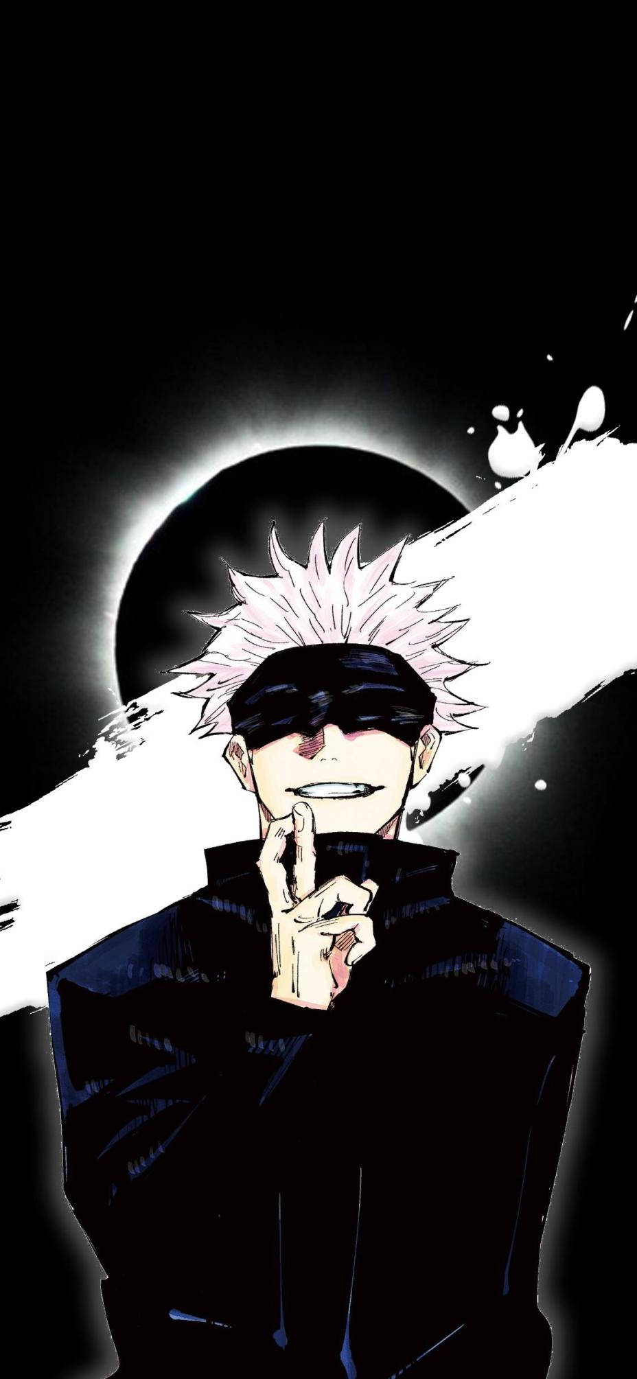 ภาพแฟนอาร์ตซาโตรุ โกโจสุดสง่าใต้แสงจันทร์ - วอลเปเปอร์มือถือ Jujutsu Kaisen วอลเปเปอร์