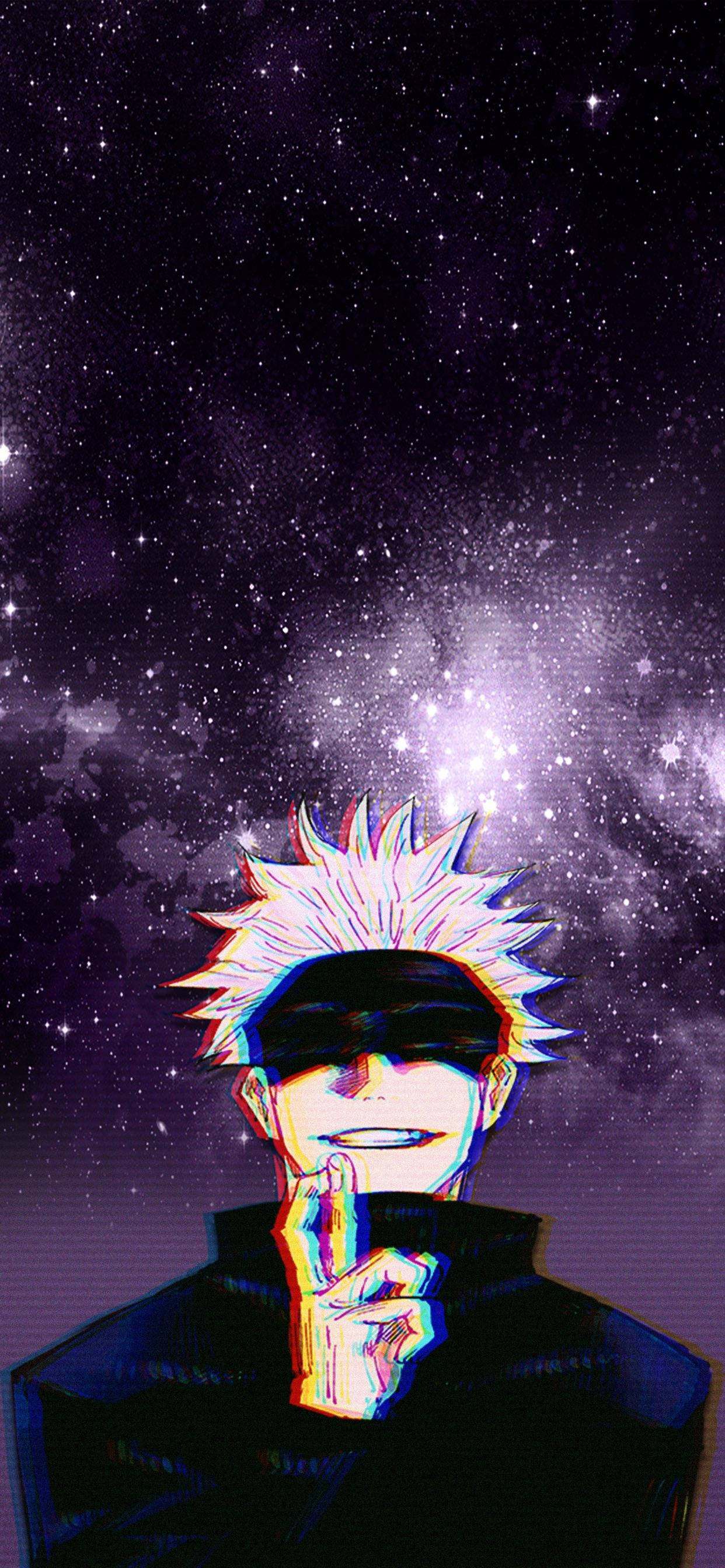 ซาโตรุ โกโจ Jujutsu Kaisen Infinite Galaxy Edit วอลเปเปอร์