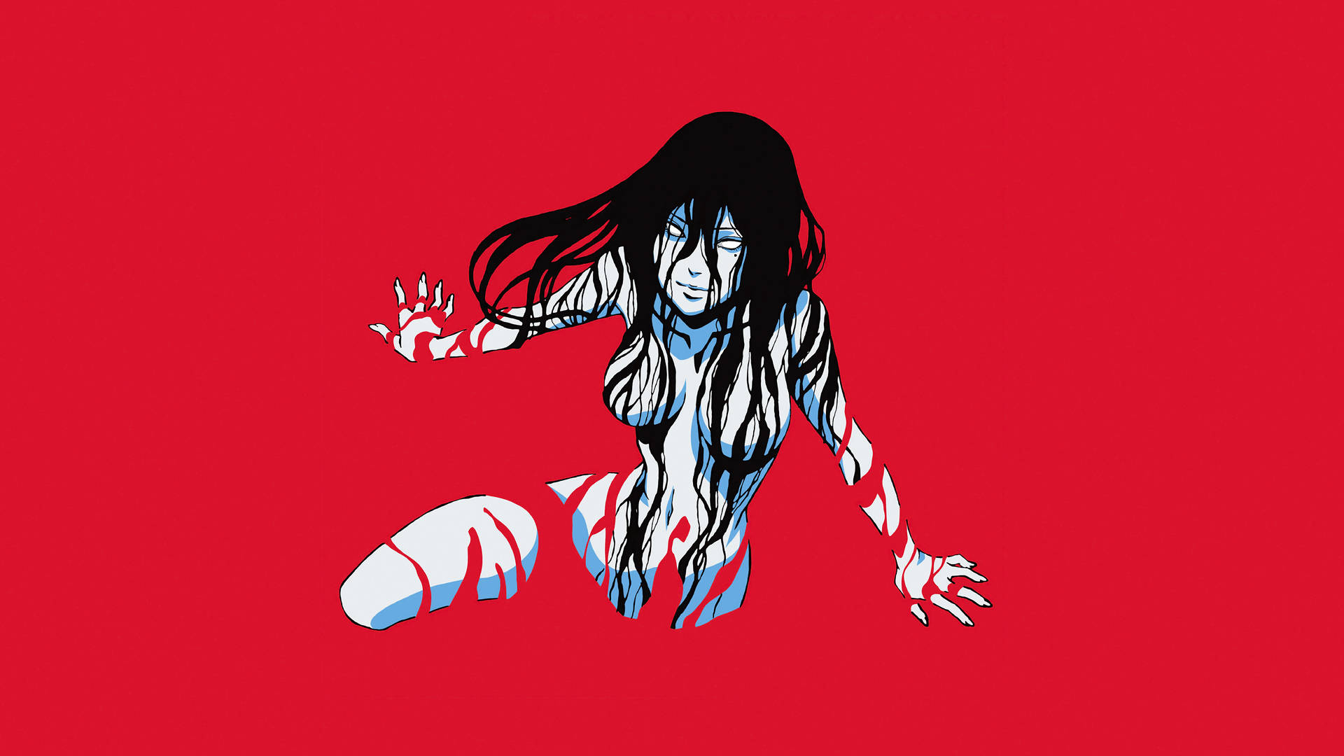 Junji Ito สระเลือด — อนิเมะมืด GIF วอลเปเปอร์