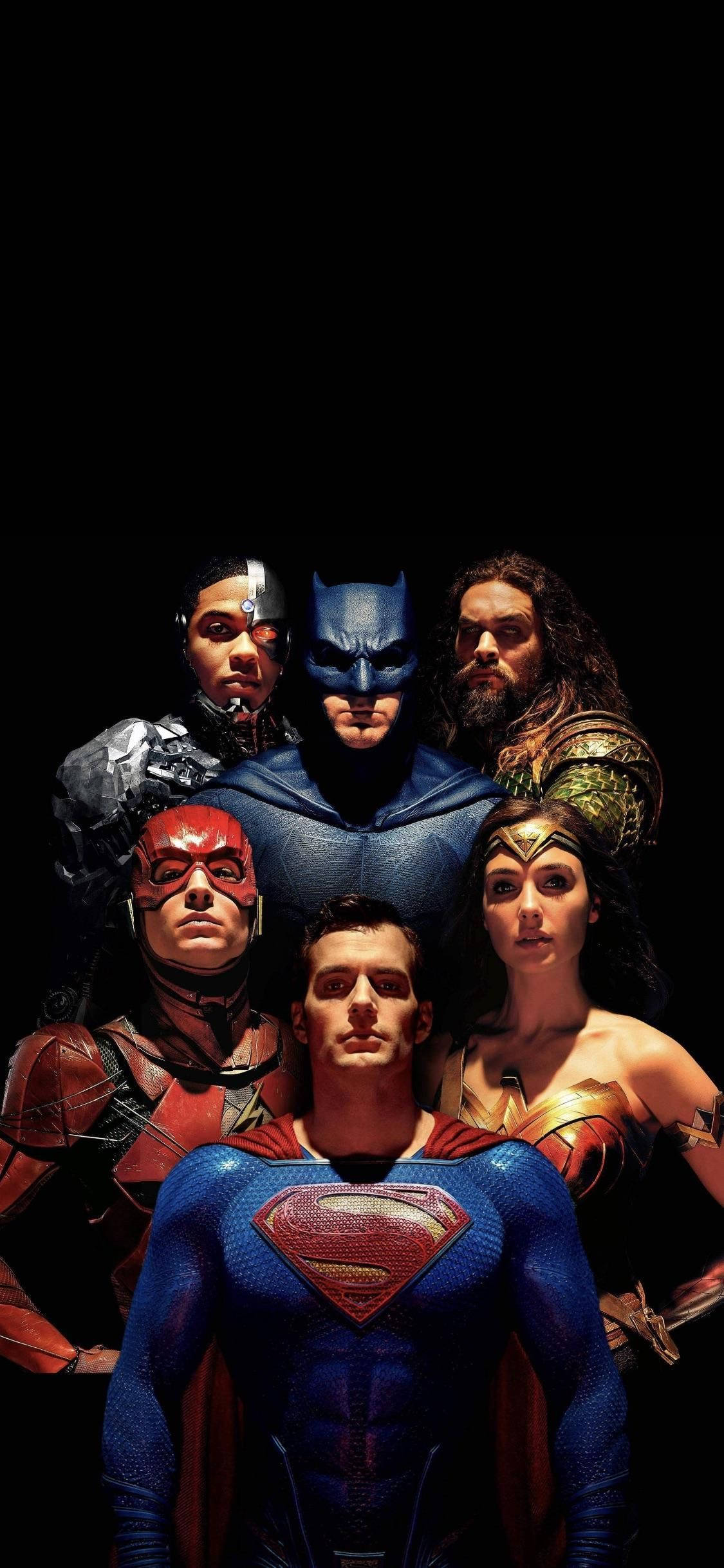 มือถือตัวละครภาพยนตร์ Justice League วอลเปเปอร์