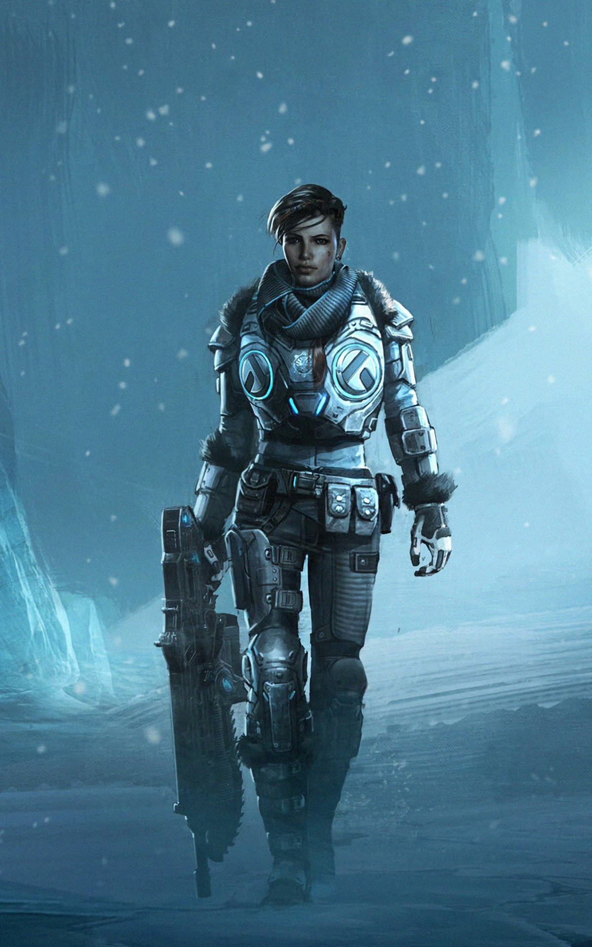 Kait Diaz เดิน Gears 5 โทรศัพท์ วอลเปเปอร์
