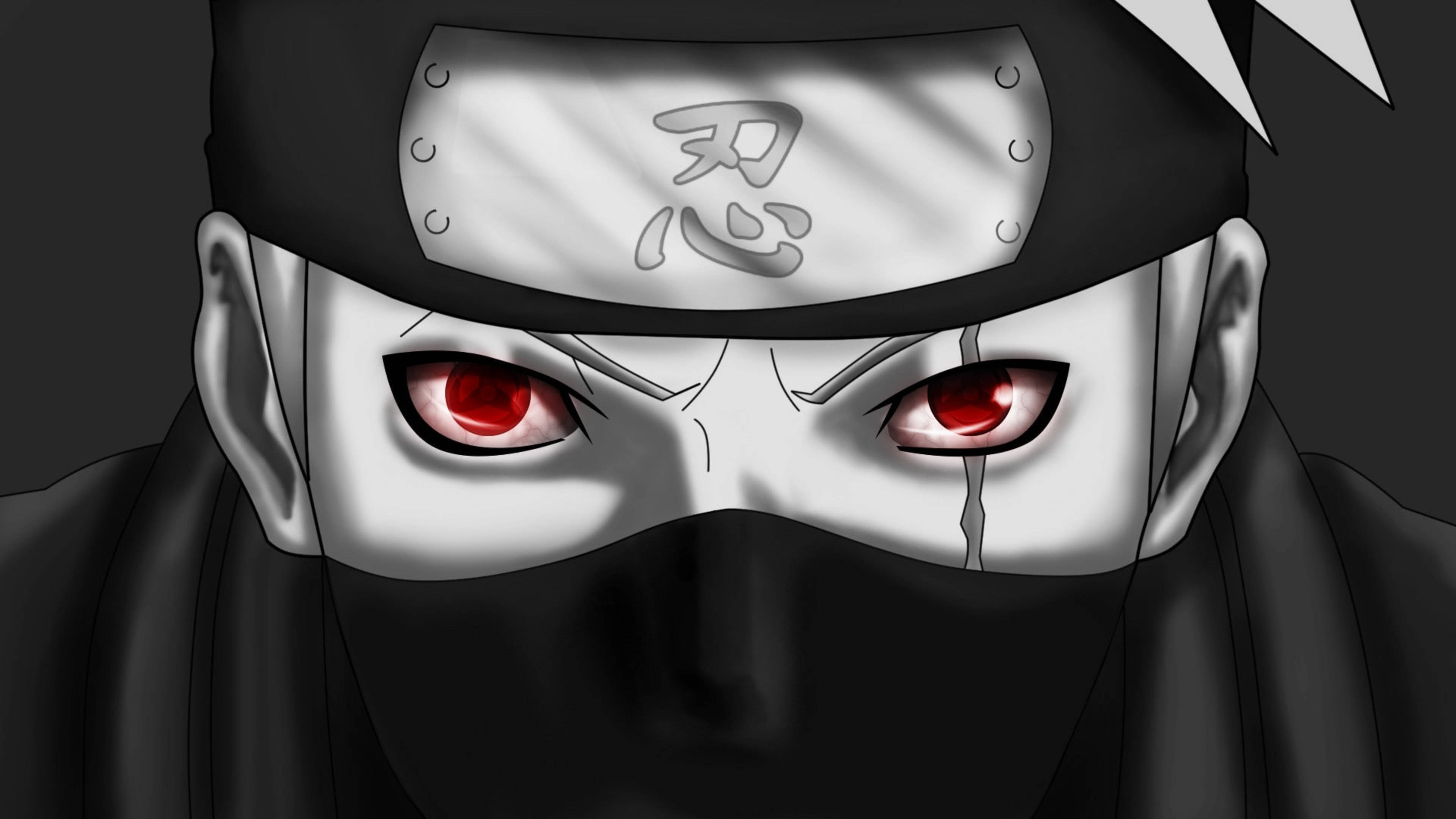 Kakashi 4K ดวงตาสีแดงสุดดุดัน วอลเปเปอร์