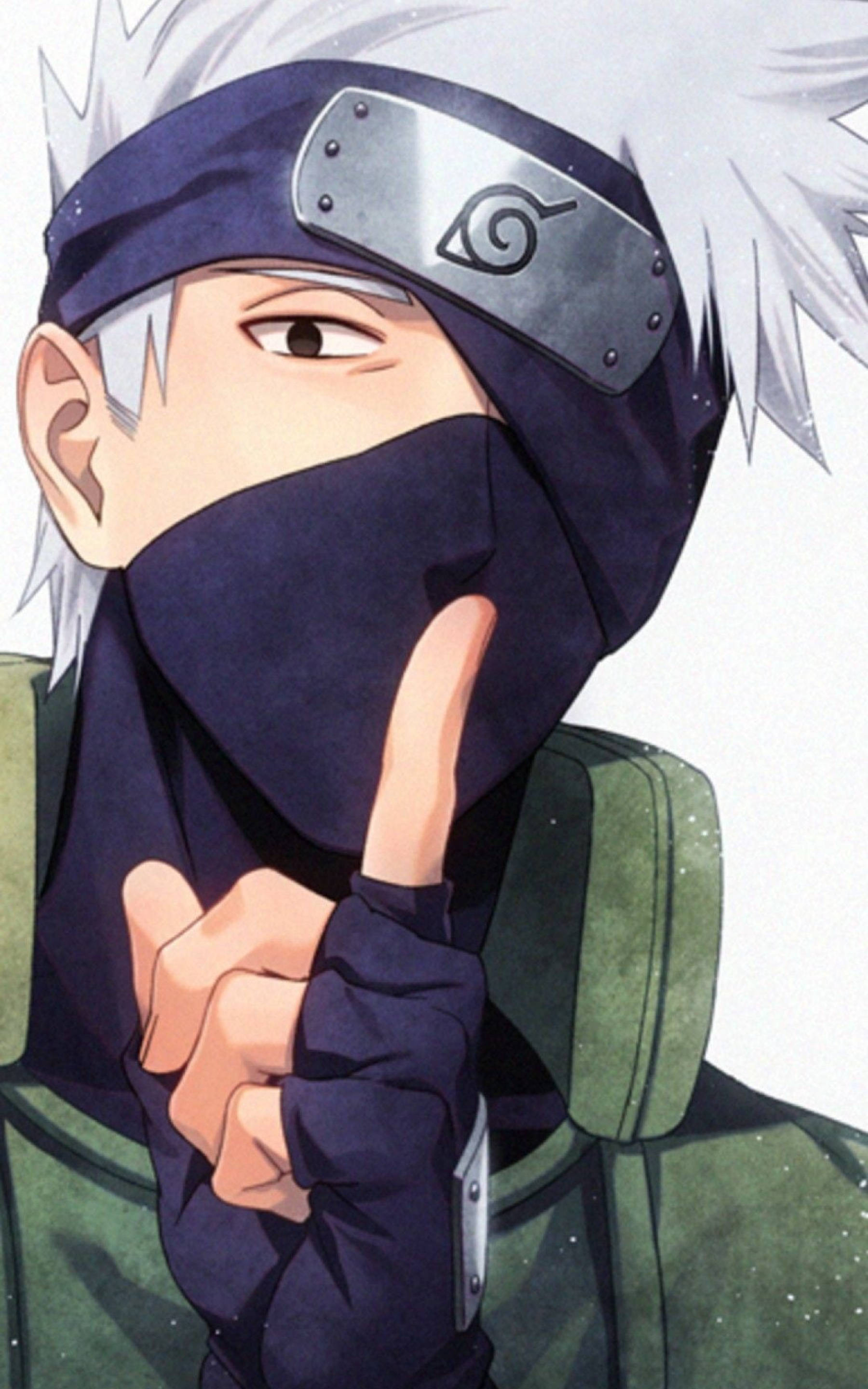 Kakashi สุดเท่ทำท่าจุ๊ๆ วอลเปเปอร์