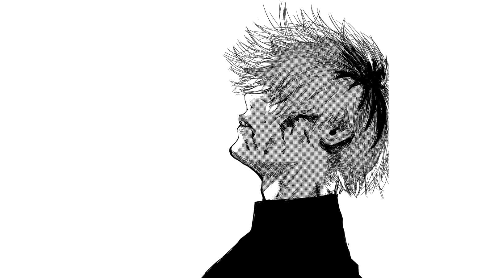 Kaneki สีขาวดำ Tokyo Ghoul วอลเปเปอร์