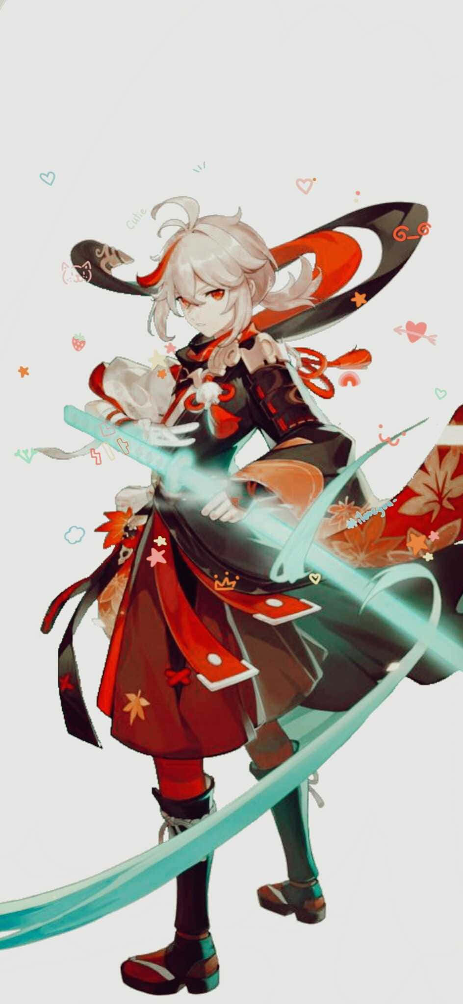 Kazuha ดาบสีเขียวเรืองแสง วอลเปเปอร์