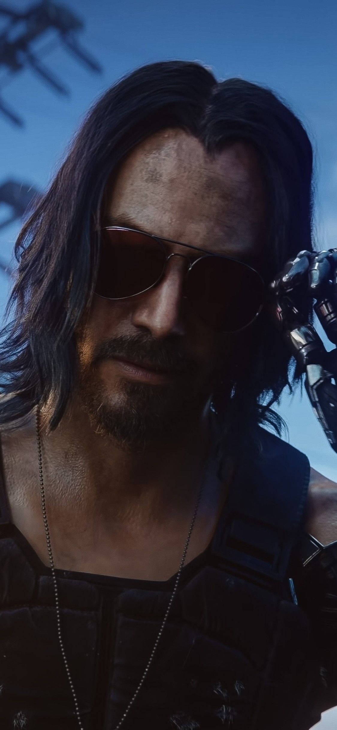 ภาพเหมือน Keanu Reeves Cyberpunk 2077 วอลเปเปอร์