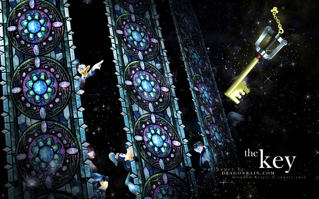 ภาพเท่พร้อมโลโก้ Kingdom Heart วอลเปเปอร์