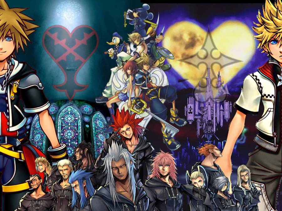 โลโก้ Kingdom Heart แสดงผล วอลเปเปอร์