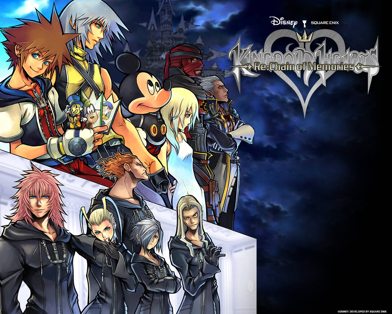 ภาพศิลปะที่มีโลโก้ Kingdom Heart แสดง วอลเปเปอร์