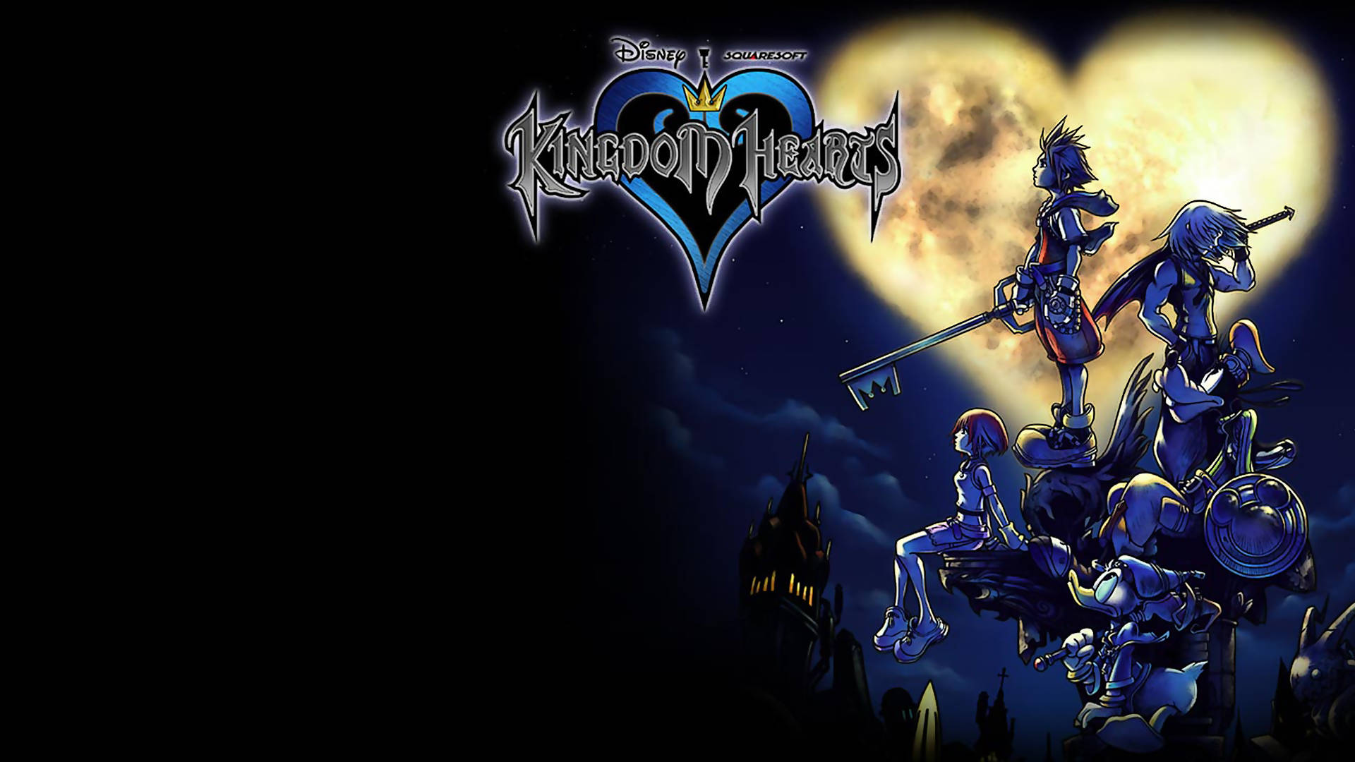 วอลเปเปอร์ล็อคสกรีนโลโก้ Kingdom Heart วอลเปเปอร์