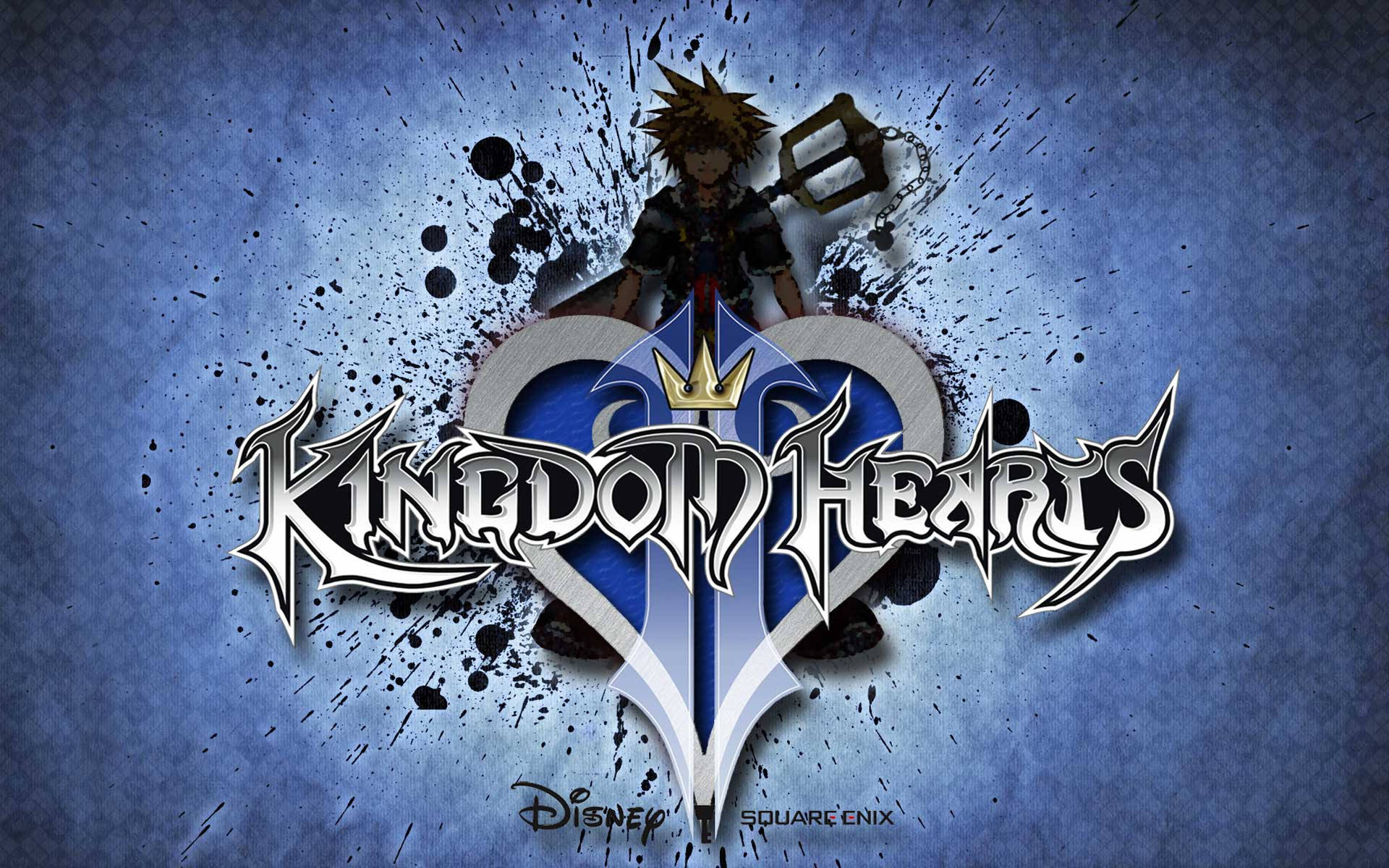 ภาพประกอบสวยงามของโลโก้ Kingdom Hearts วอลเปเปอร์