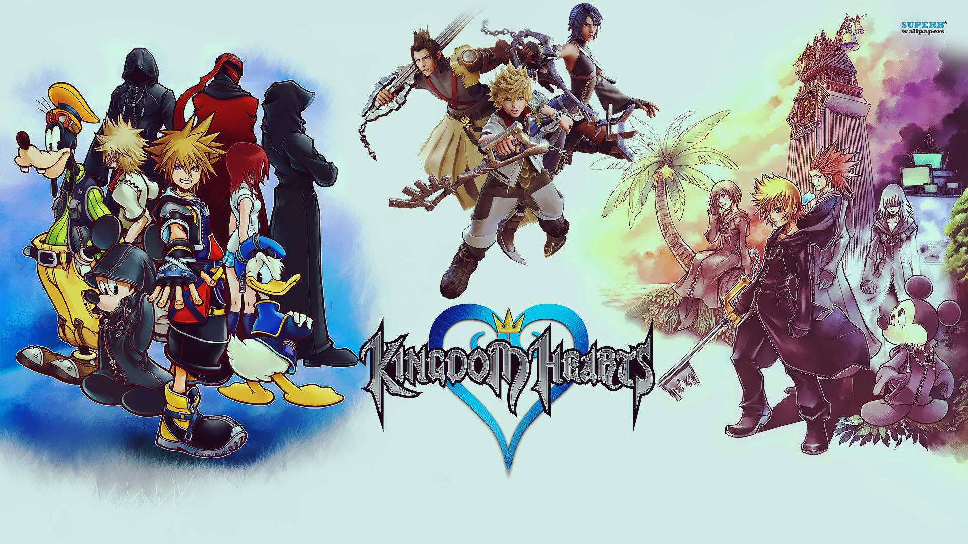 โลโก้ Kingdom Hearts สุดเท่ห์ วอลเปเปอร์