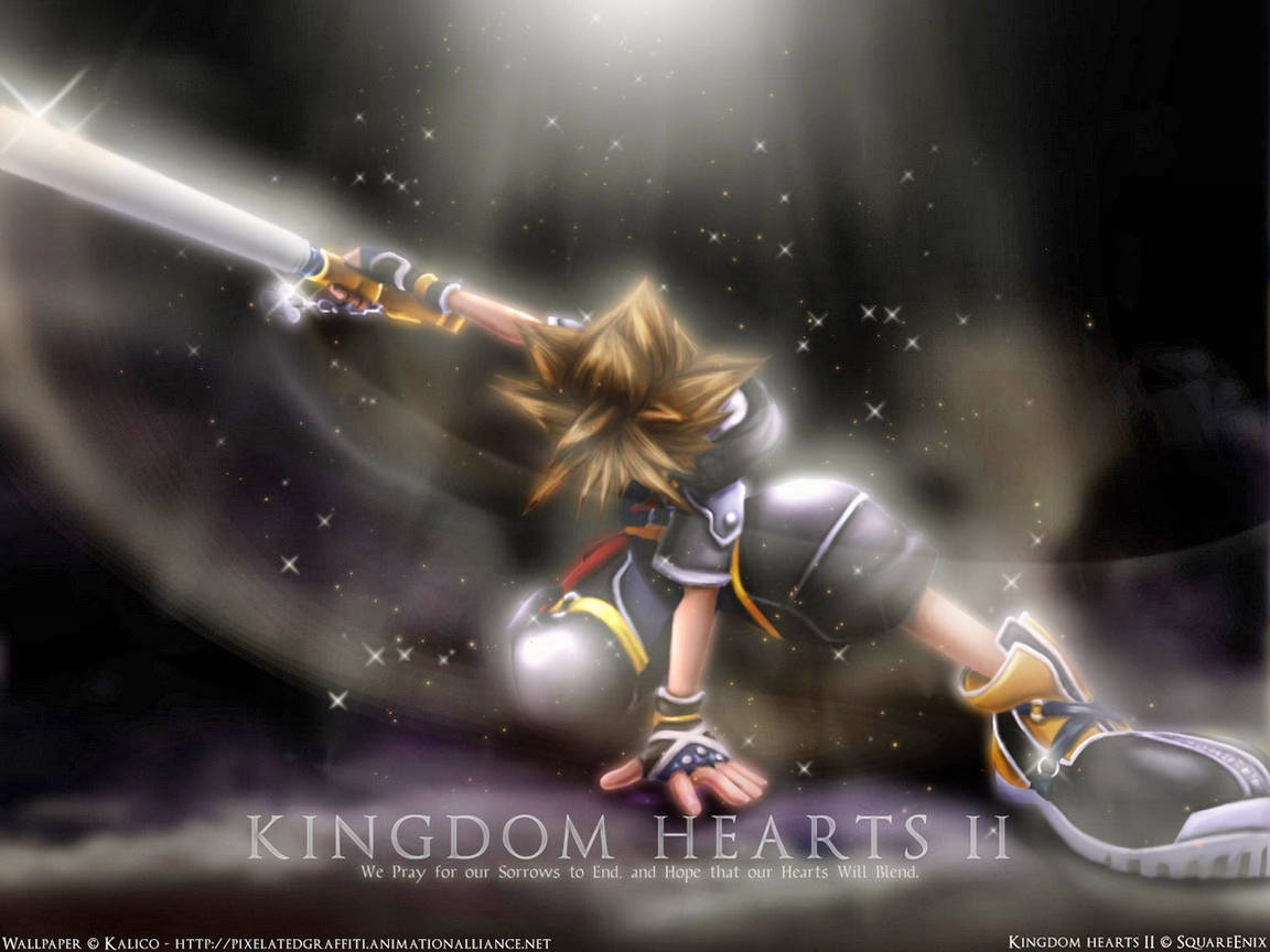 โลโก้ Kingdom Hearts ที่ประณีต วอลเปเปอร์
