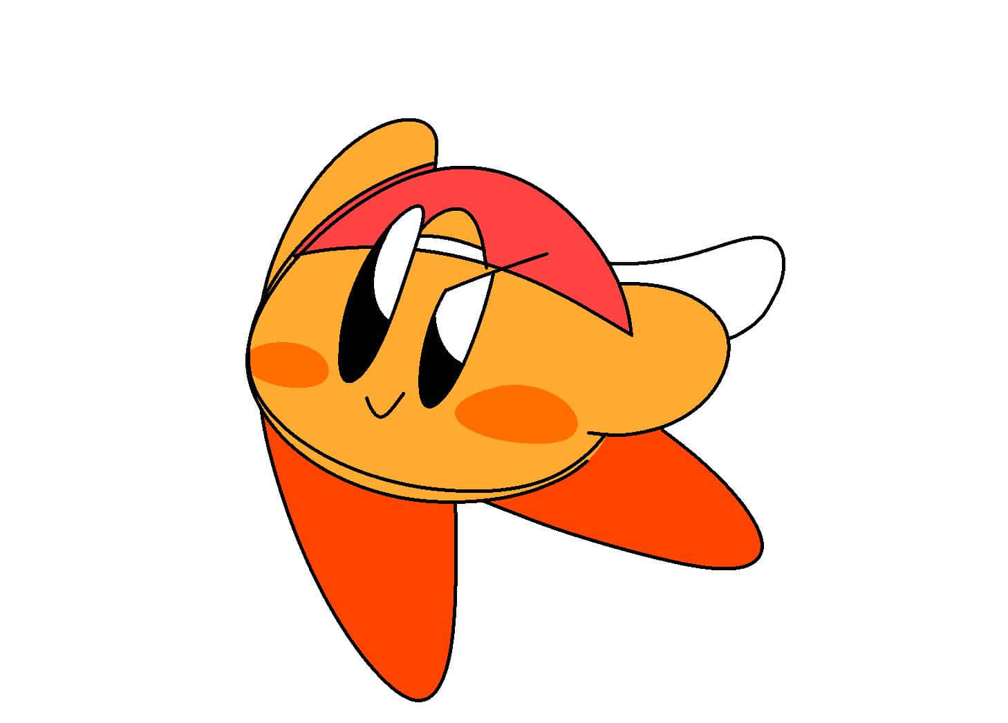 Kirby สีส้ม PFP สุ่ม — カービィ GIF วอลเปเปอร์