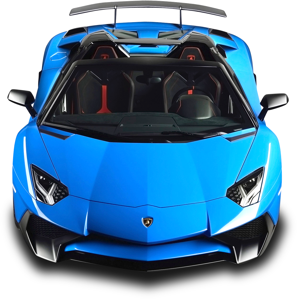 รถ Lamborghini Aventador S V J สีฟ้าแบบเจาะรู วอลเปเปอร์
