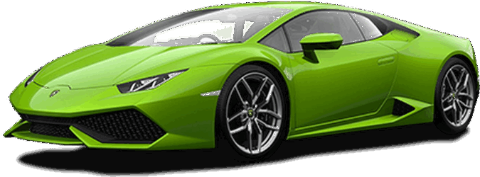 มุมมองด้านข้างของ Lamborghini Huracan Evo สีเขียว วอลเปเปอร์