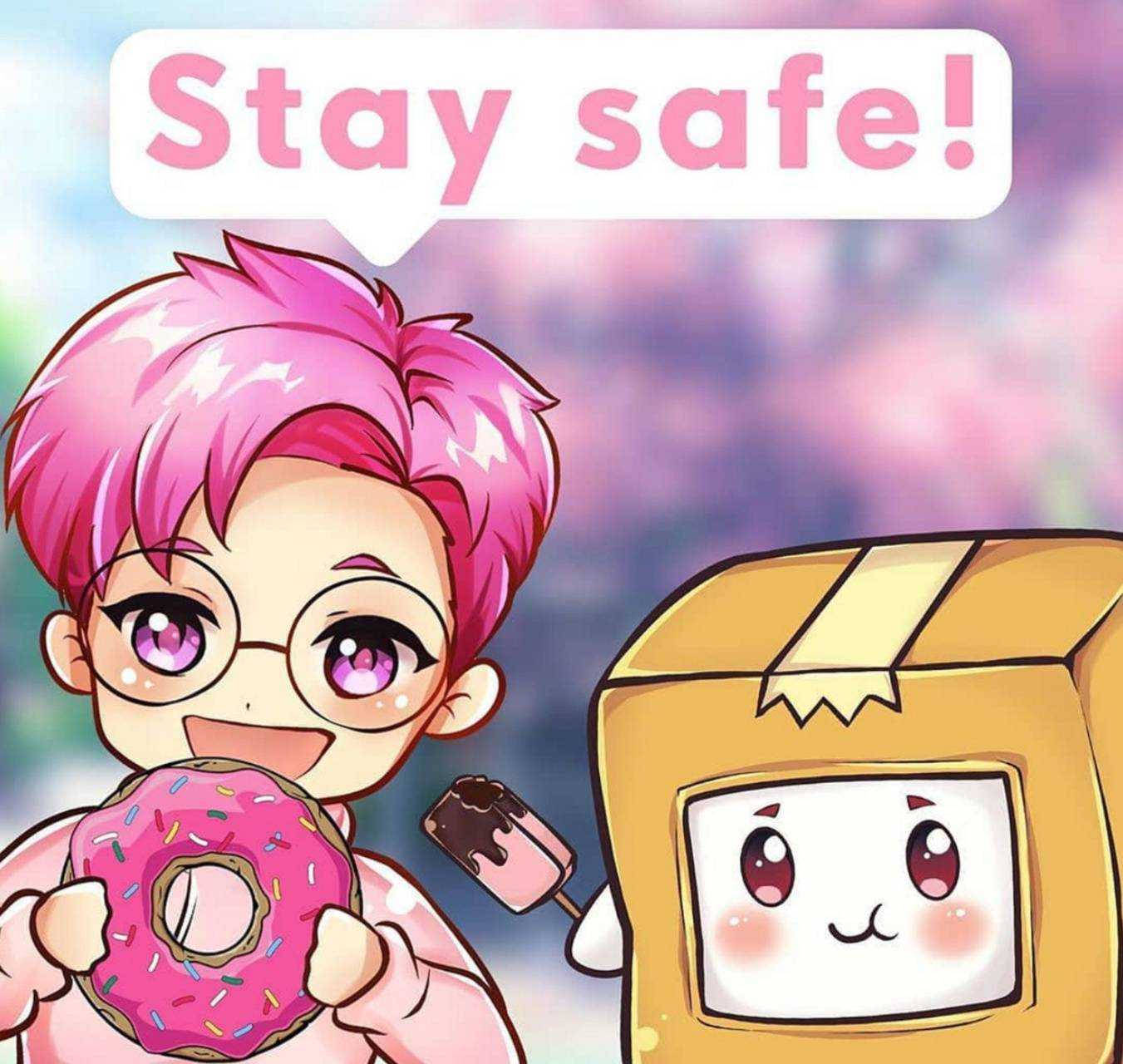 LankyBox อนิเมชั่น จัสติน และ บ็อกซี่ วอลเปเปอร์