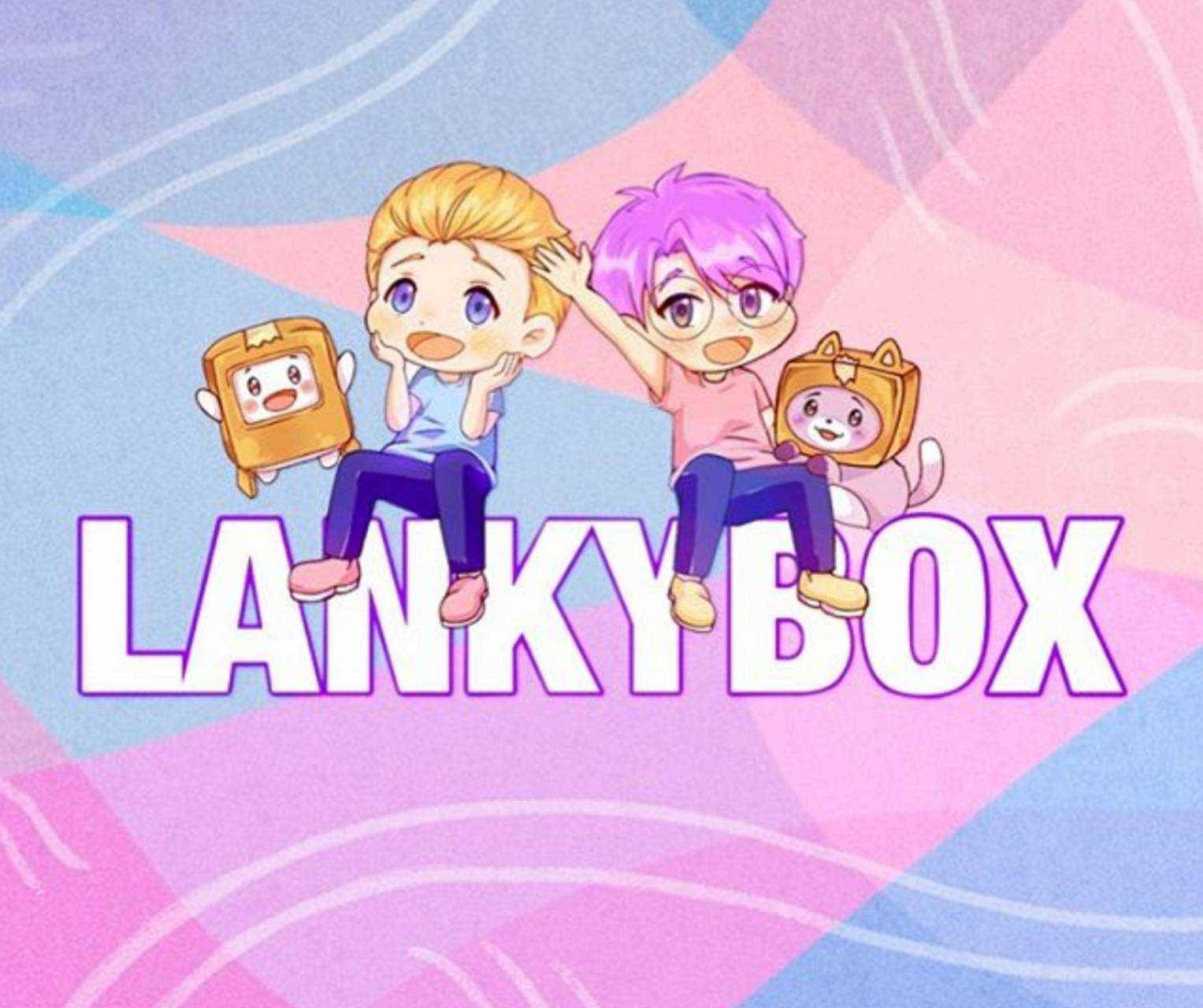 LankyBox แอนิเมชัน อดัมและจัสติน พลัชชี วอลเปเปอร์
