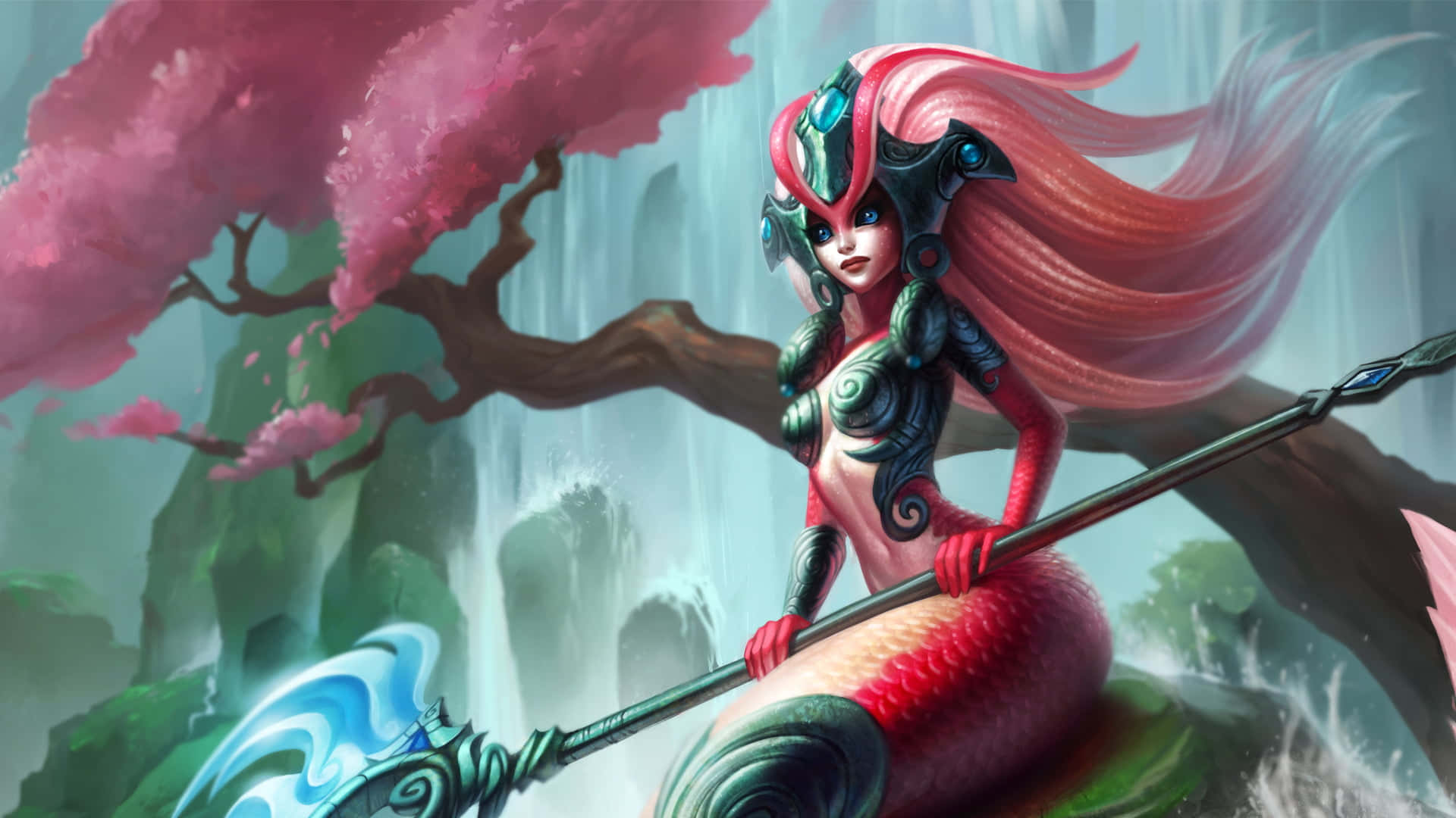 ภาพเมอร์เมดสีสัน League of Legends วอลเปเปอร์