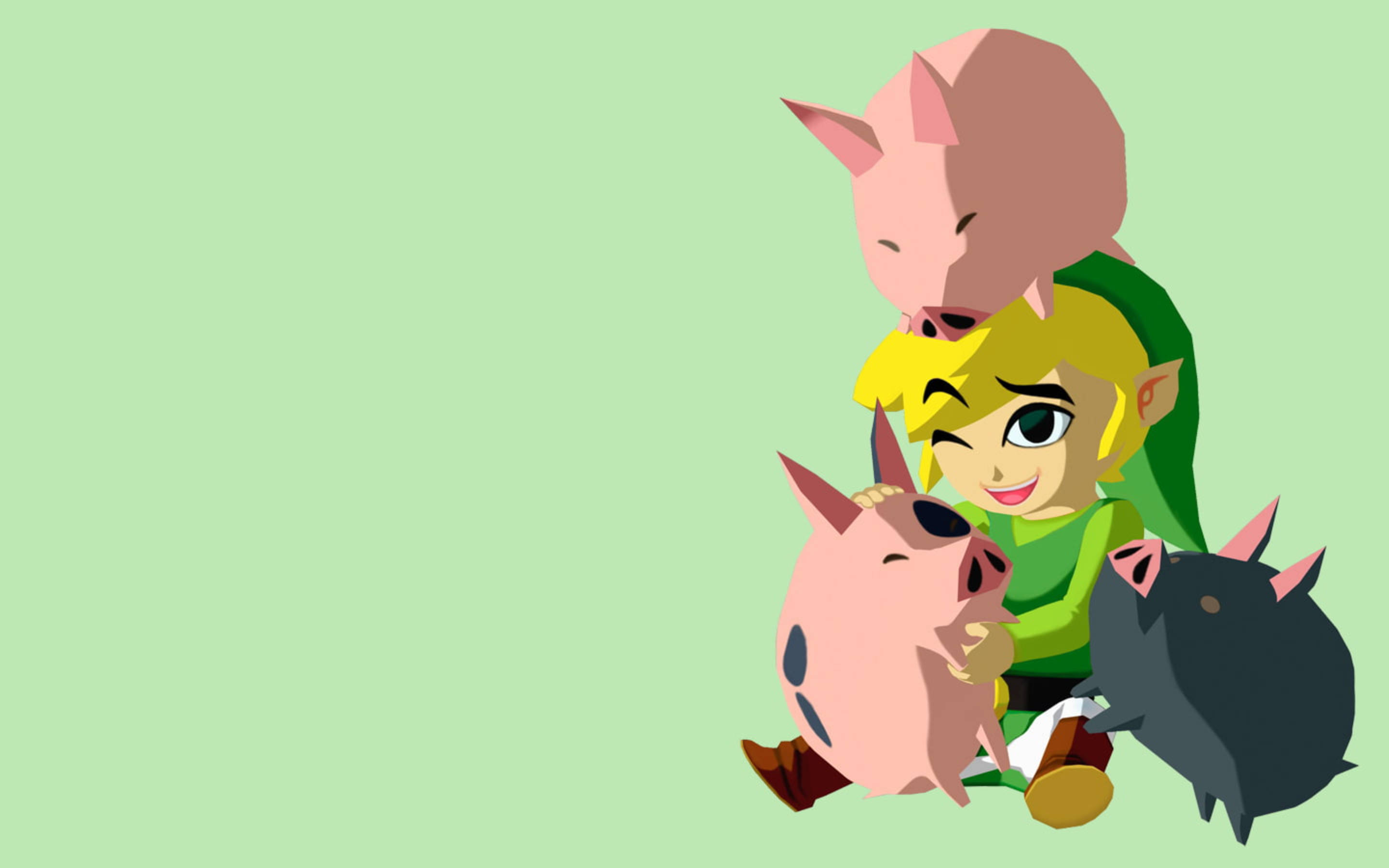 Legend Of Zelda หมูน้อยบุก — น่ารัก วอลเปเปอร์