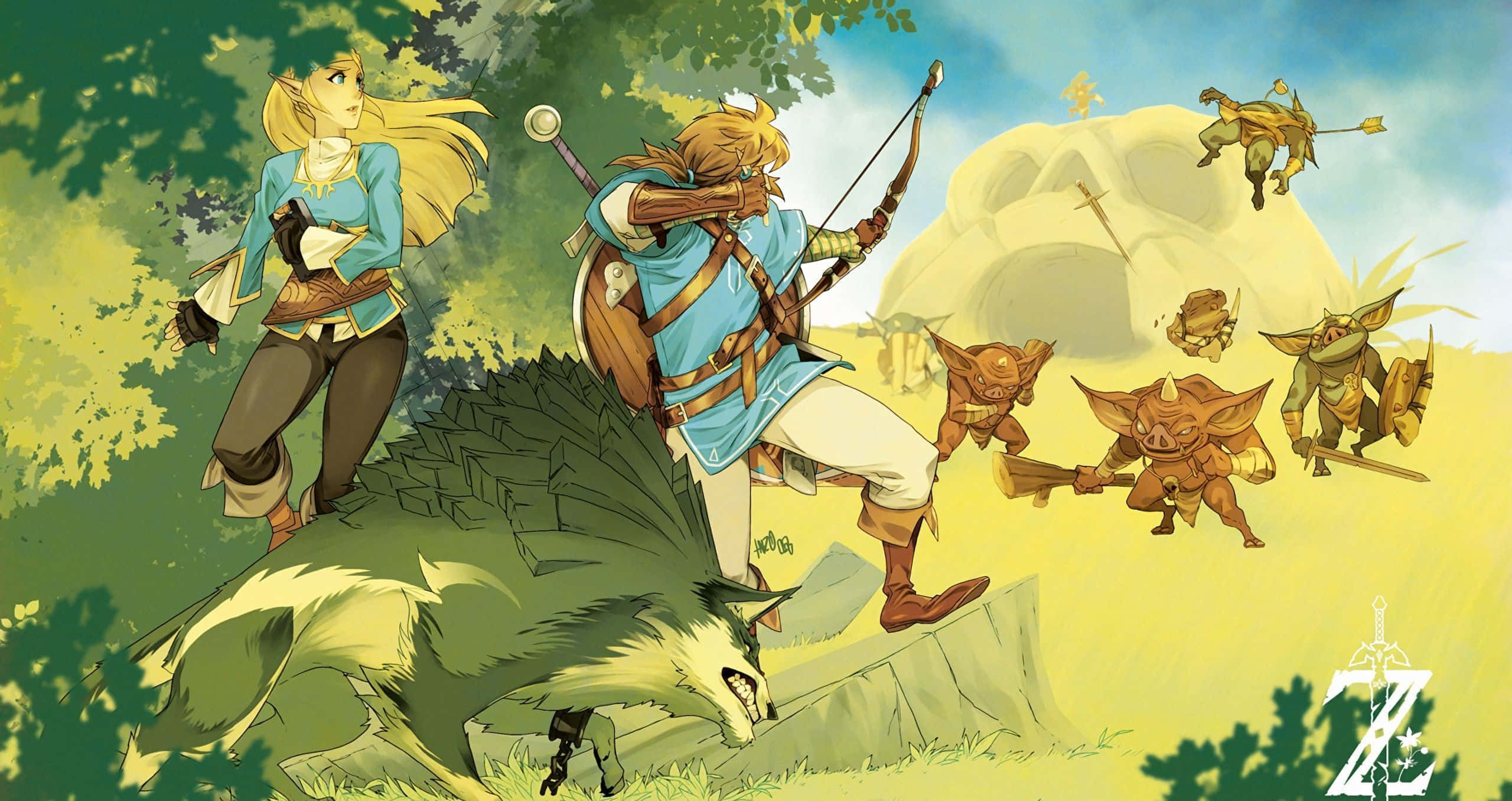 สำรวจโลกของ Legend of Zelda วอลเปเปอร์