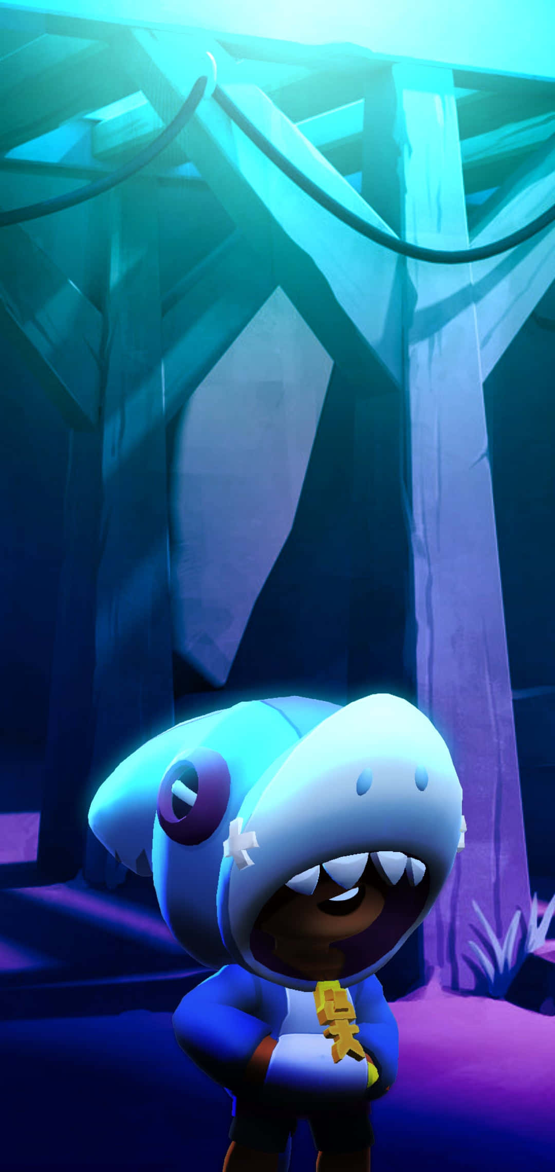 Leon Brawl Stars ในคืนมืด วอลเปเปอร์