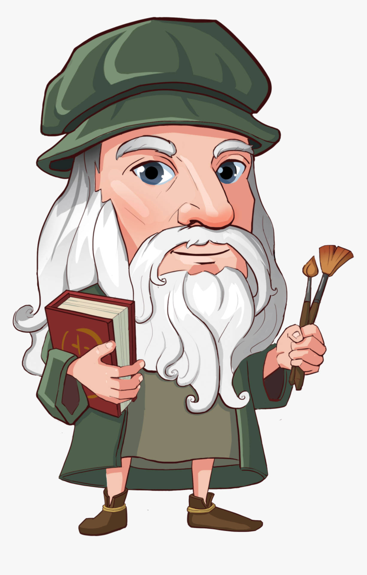 ความเชี่ยวชาญอันยอดเยี่ยมของ Leonardo Da Vinci ในงานศิลปะกราฟิกที่เน้นโทนสีเดียว วอลเปเปอร์