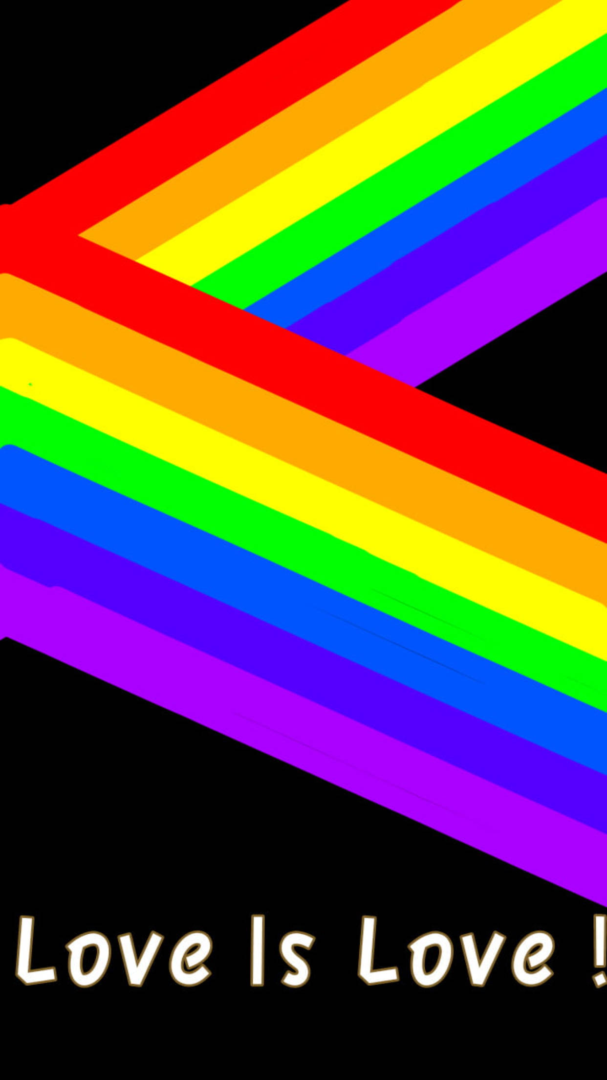 ซิกแซกสีรุ้ง LGBT โทรศัพท์ วอลเปเปอร์