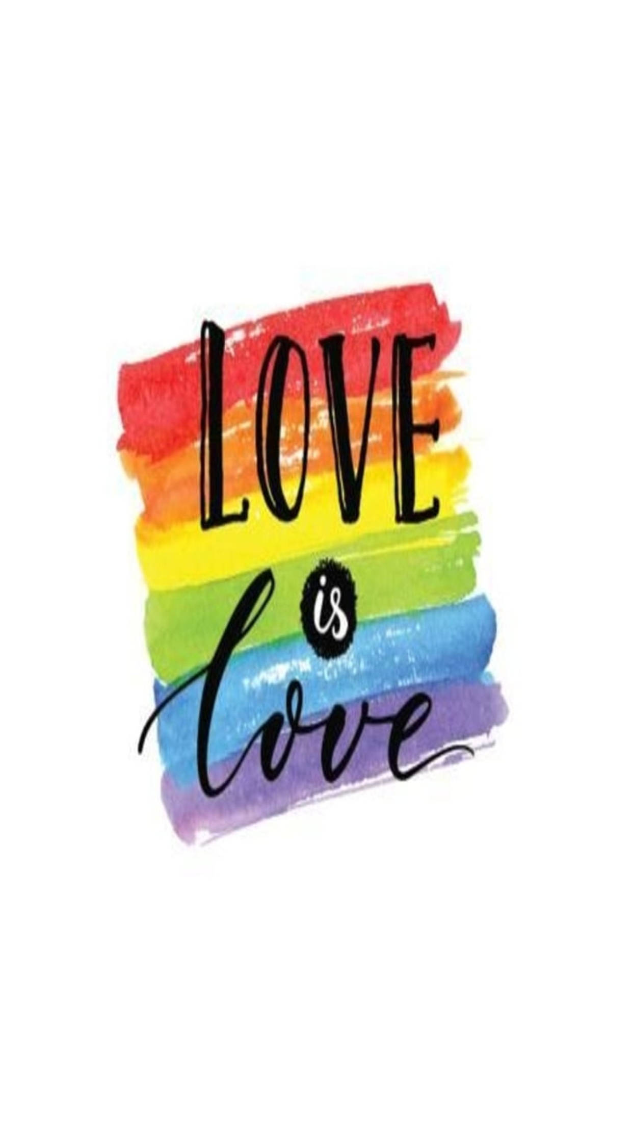 เรียบง่าย ความรักคือความรัก วอลเปเปอร์โทรศัพท์ LGBT วอลเปเปอร์