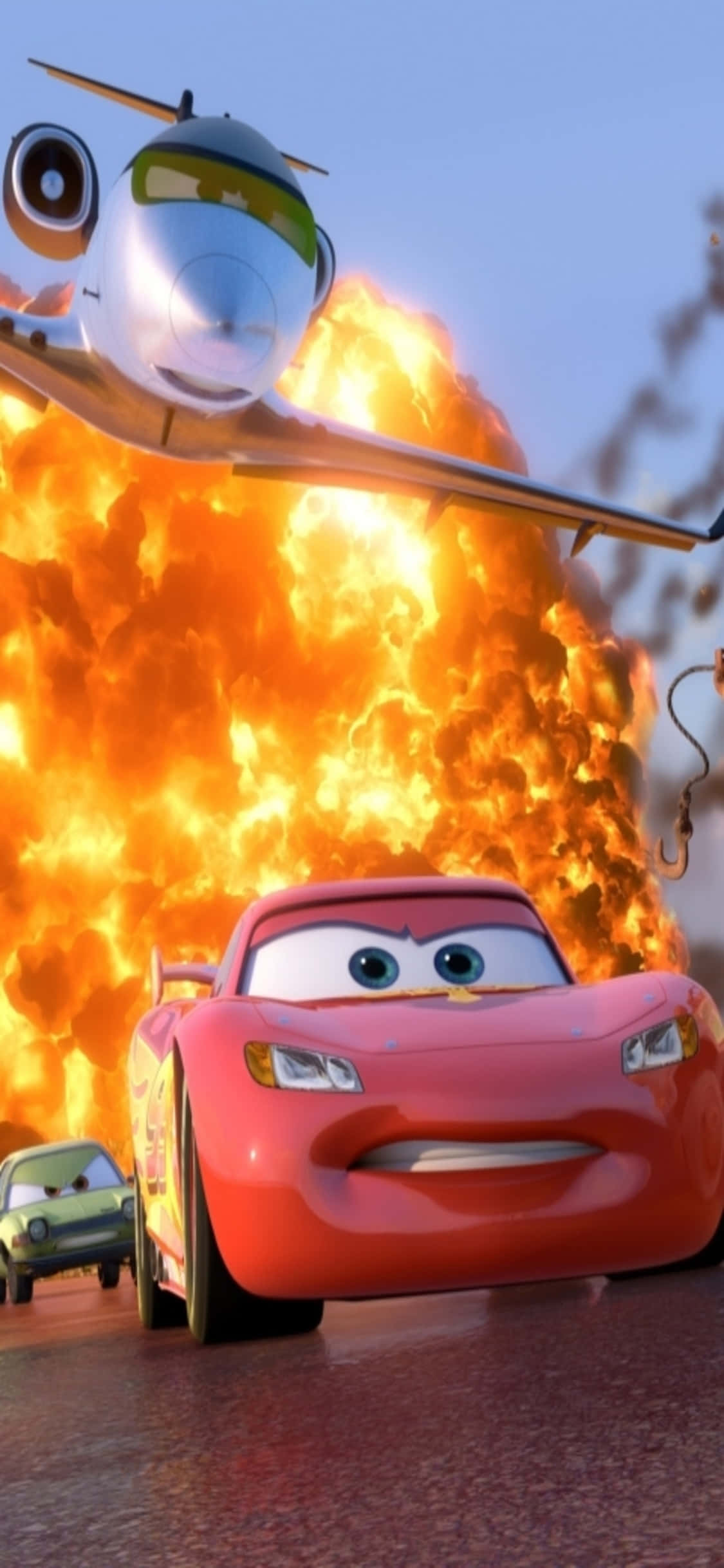 Lightning McQueen, Spy Plane พื้นหลัง iPhone X Cars วอลเปเปอร์